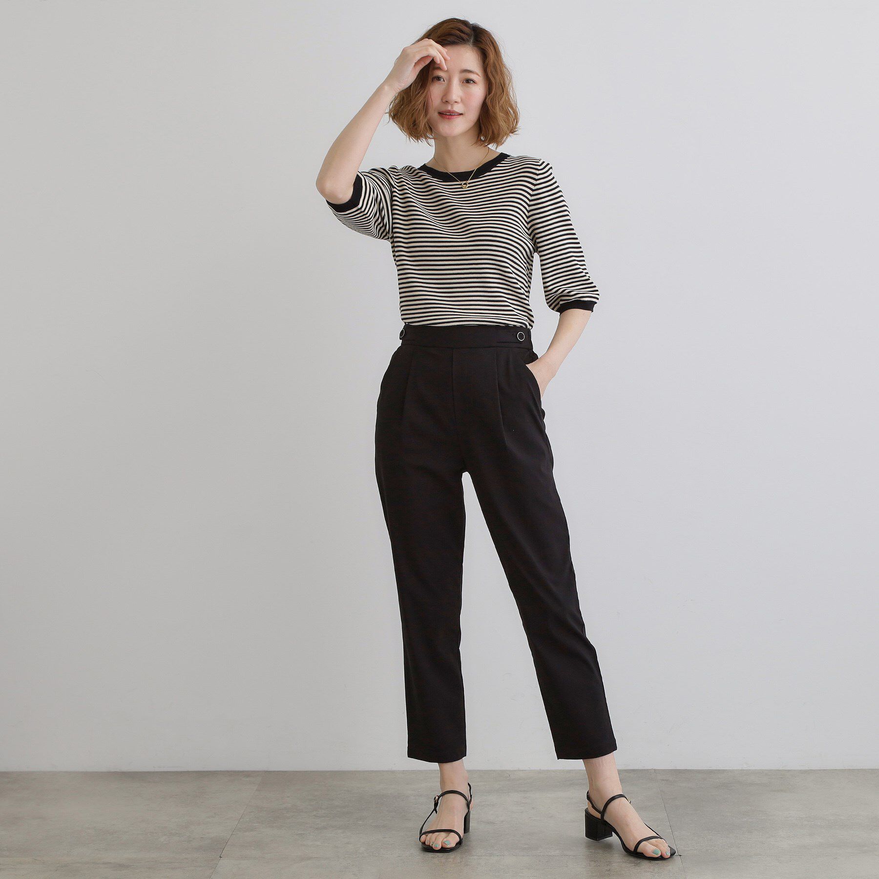 grove「低身長さん向け－3cm丈【接触冷感】サマーハイパーストレッチテーパードパンツ」|その他|