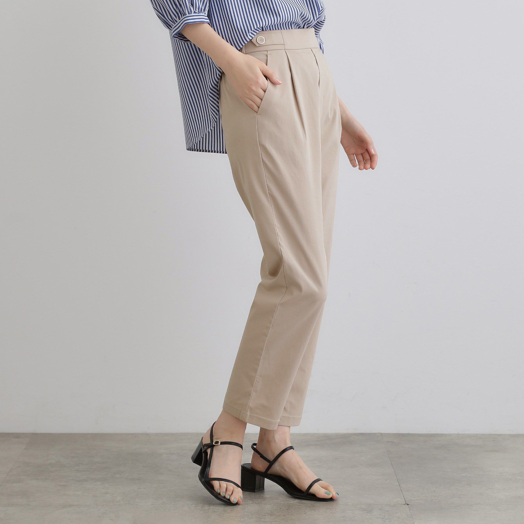 grove「低身長さん向け－3cm丈【接触冷感】サマーハイパーストレッチテーパードパンツ」|その他|