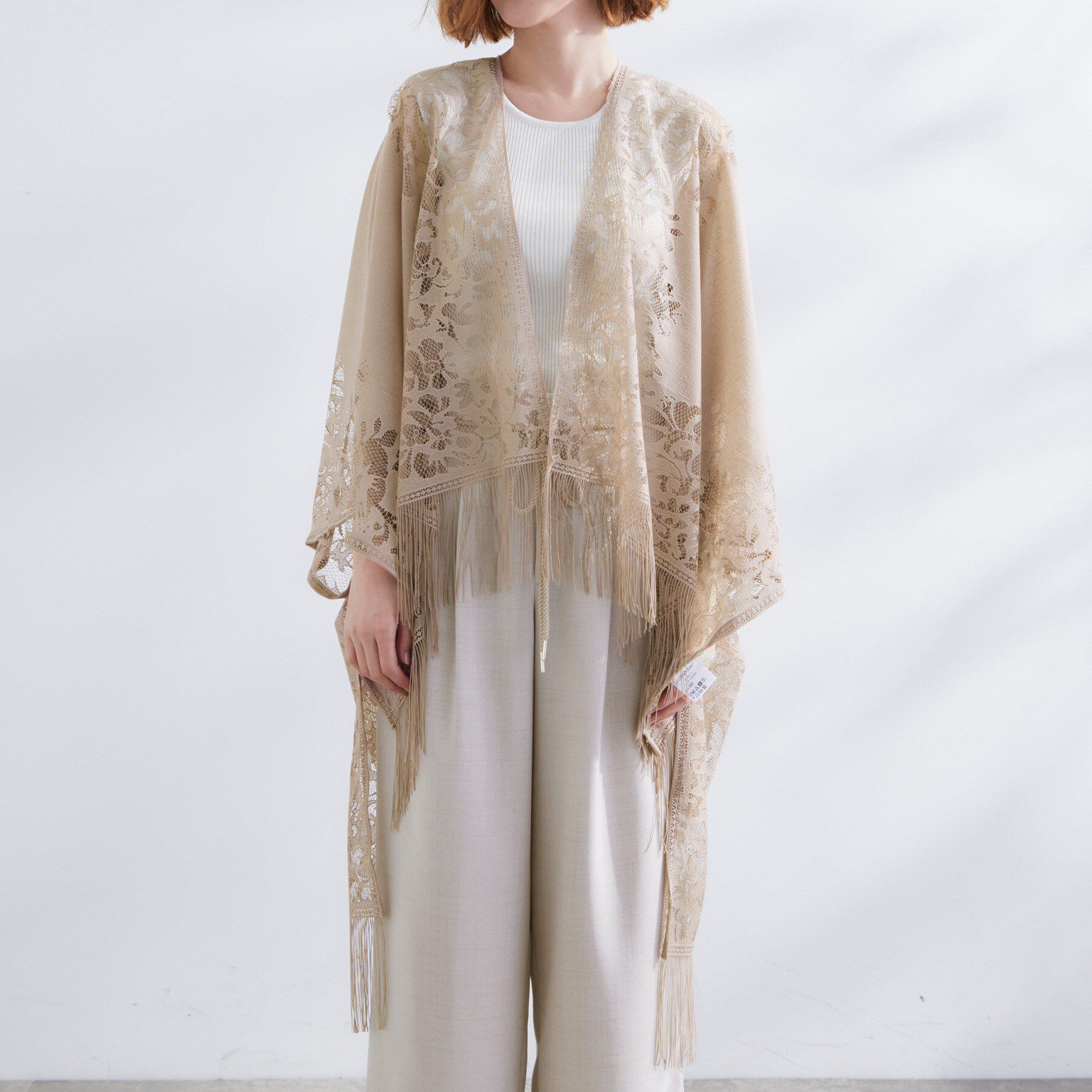 grove「レースタバードポンチョ」|ポンチョ・ケープ|