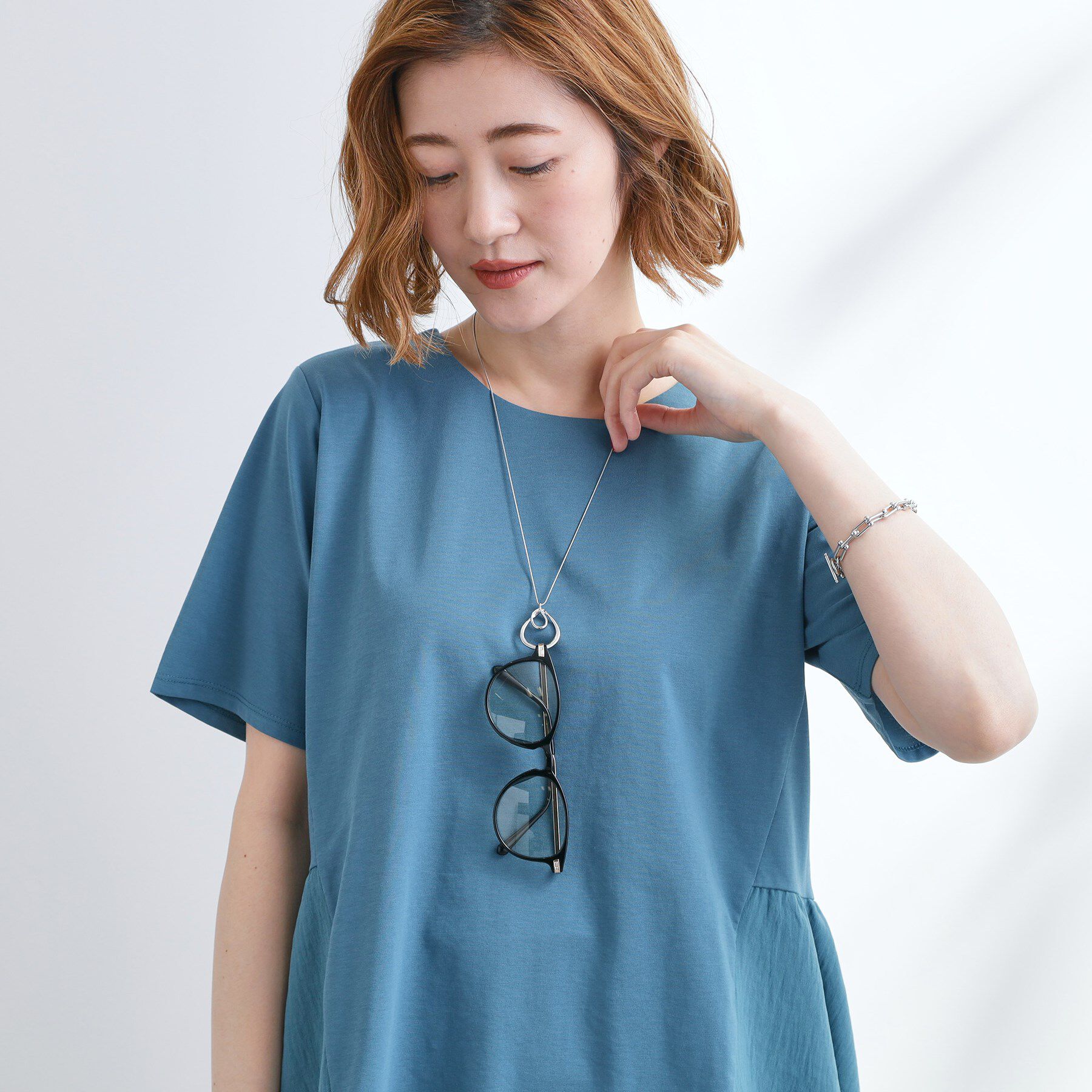 grove「【ネックホルダー】ダブルリングチェーンネックレス」|ネックレス|