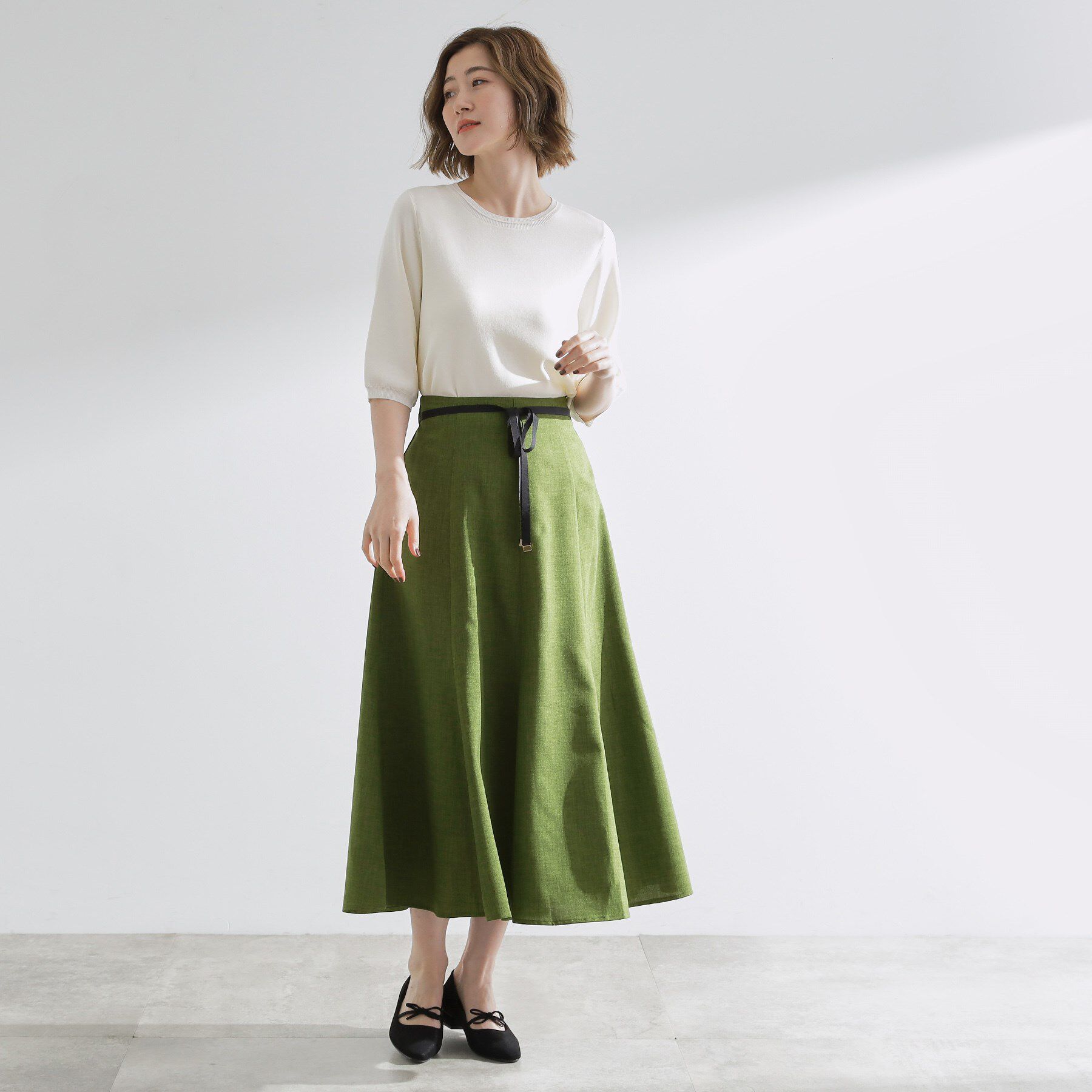 grove「ドットで華やぐ　軽やかマーメイドスカート」|スカート|