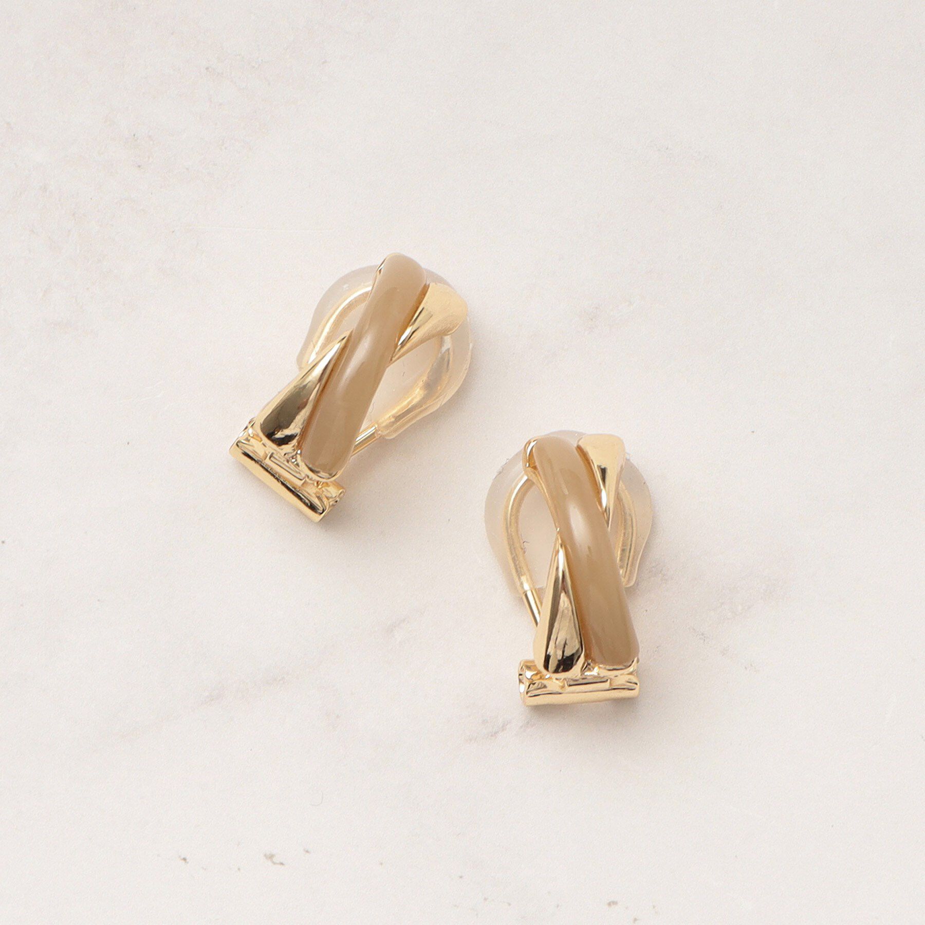 grove「カラークロスメタルイヤリング」|イヤリング|グリーン(023)