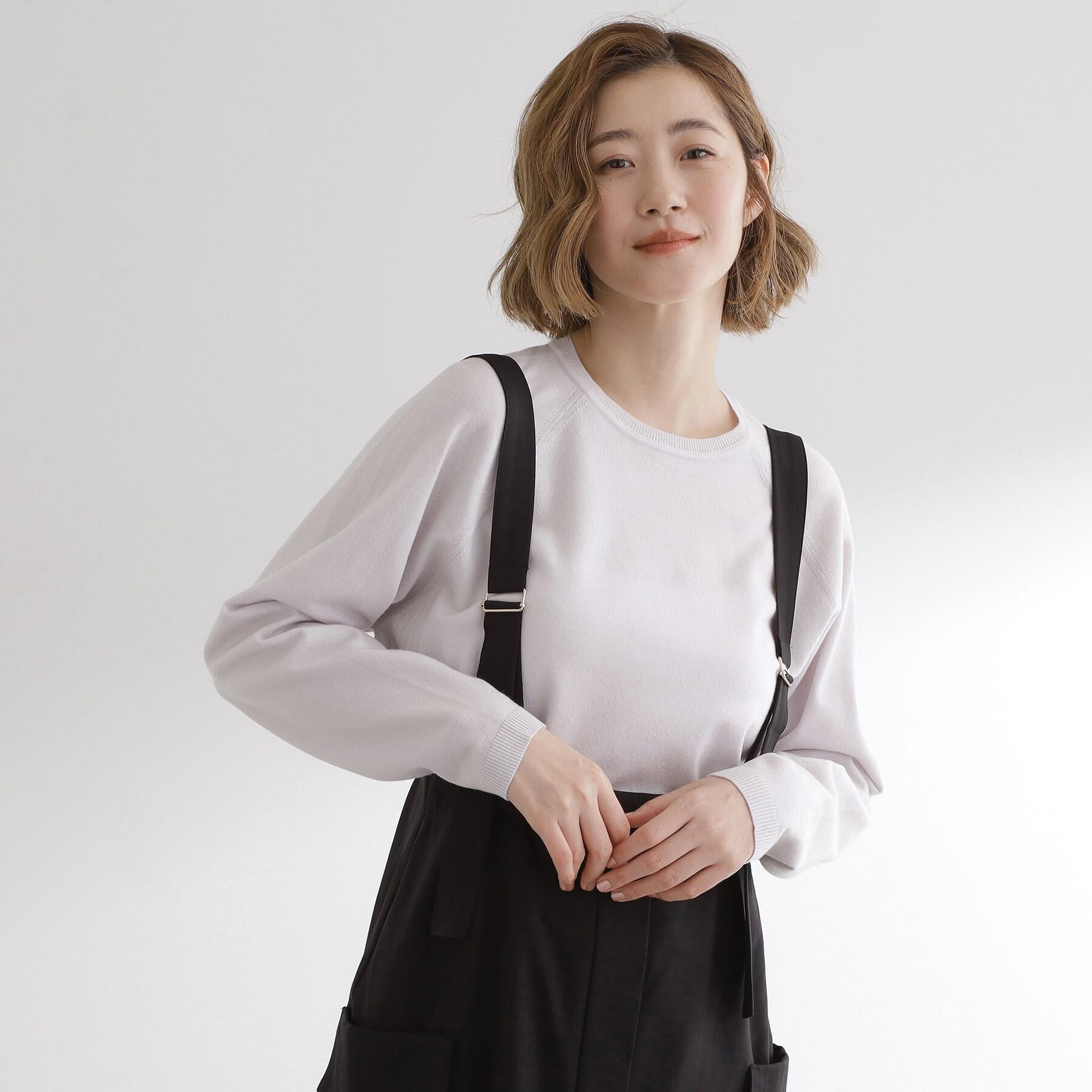 grove「最終お値下げ！！【洗える/毛玉軽減】天竺ラグランスリーブプルオーバー」|ニット・セーター|