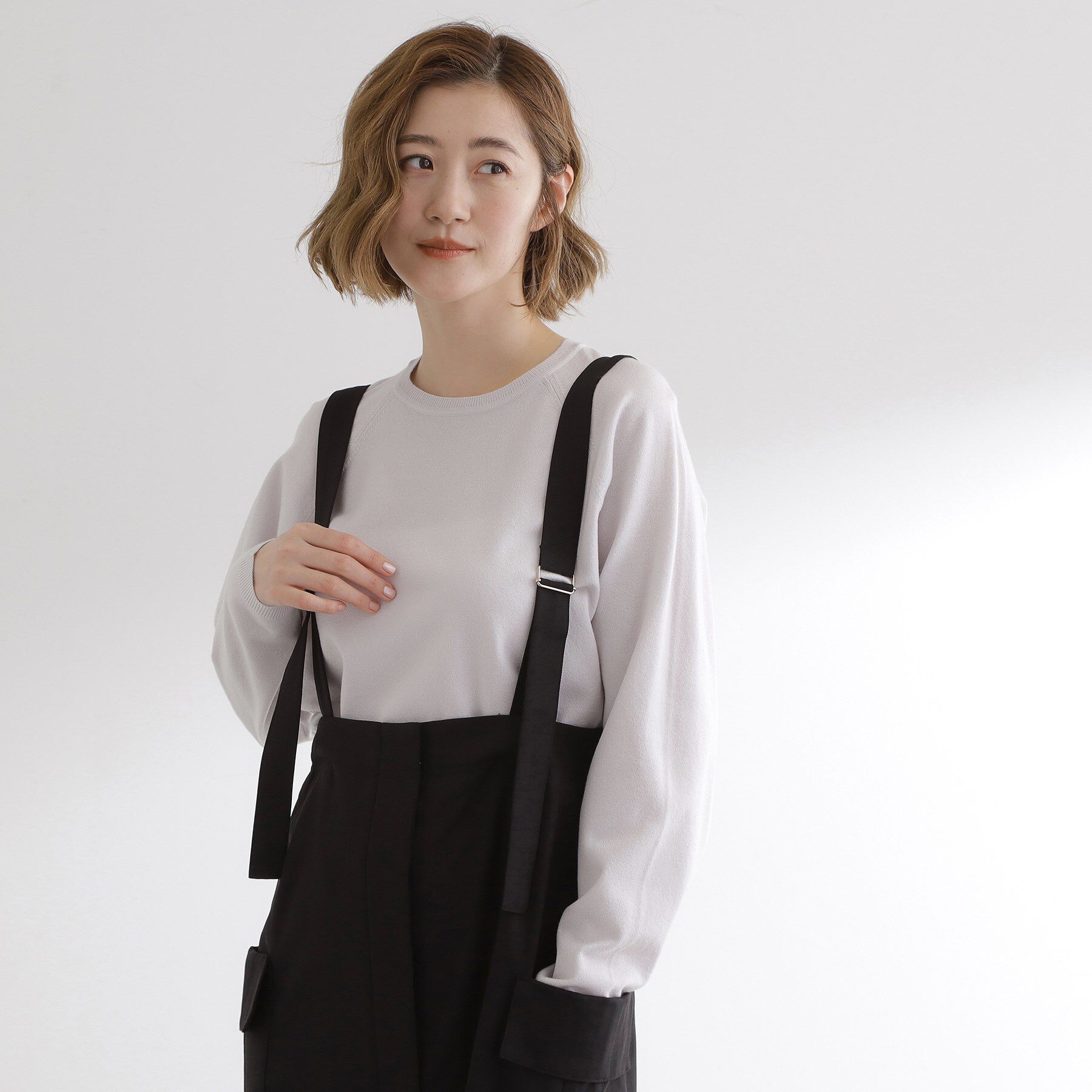 grove「最終お値下げ！！【洗える/毛玉軽減】天竺ラグランスリーブプルオーバー」|ニット・セーター|