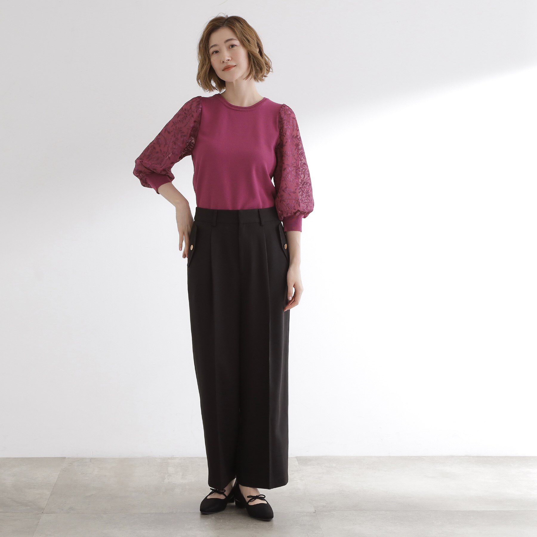 grove「【洗える】着回し優秀！フラップポケットワイドパンツ」|その他|