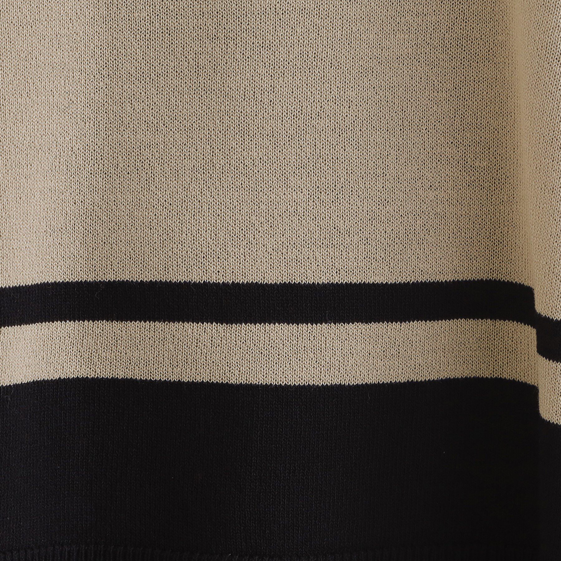 grove「涼やか体型カバー　配色シアーニットプルオーバー」|ニット・セーター|