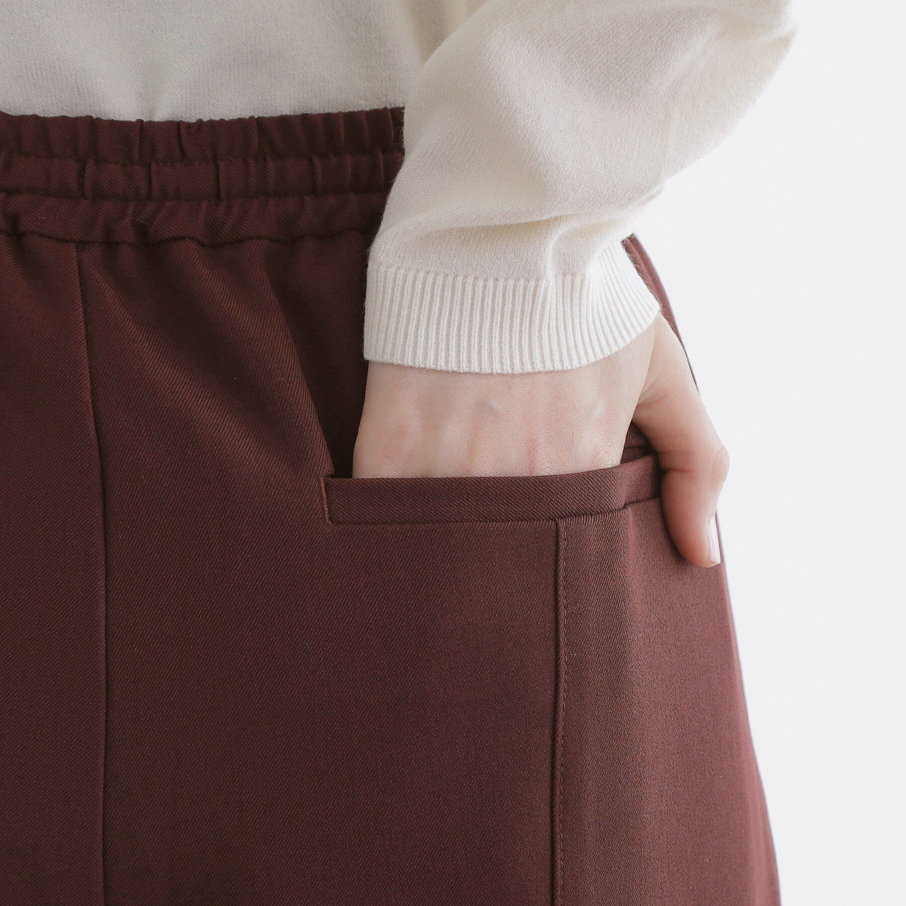 grove「すっきりもリラックスも叶える　ウエストイージー美脚フレアパンツ」|その他|