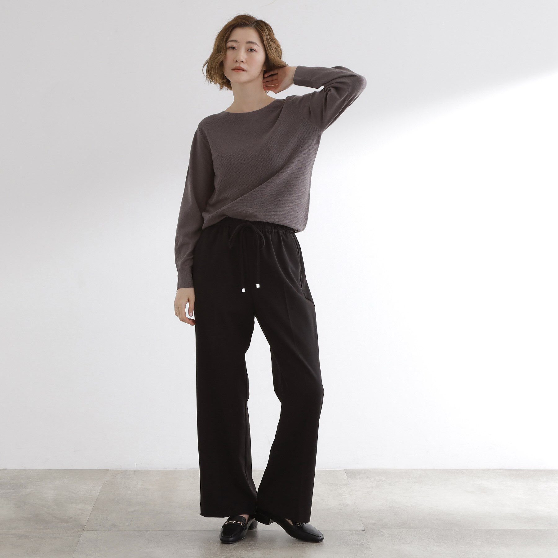 grove「すっきりもリラックスも叶える　ウエストイージー美脚フレアパンツ」|その他|