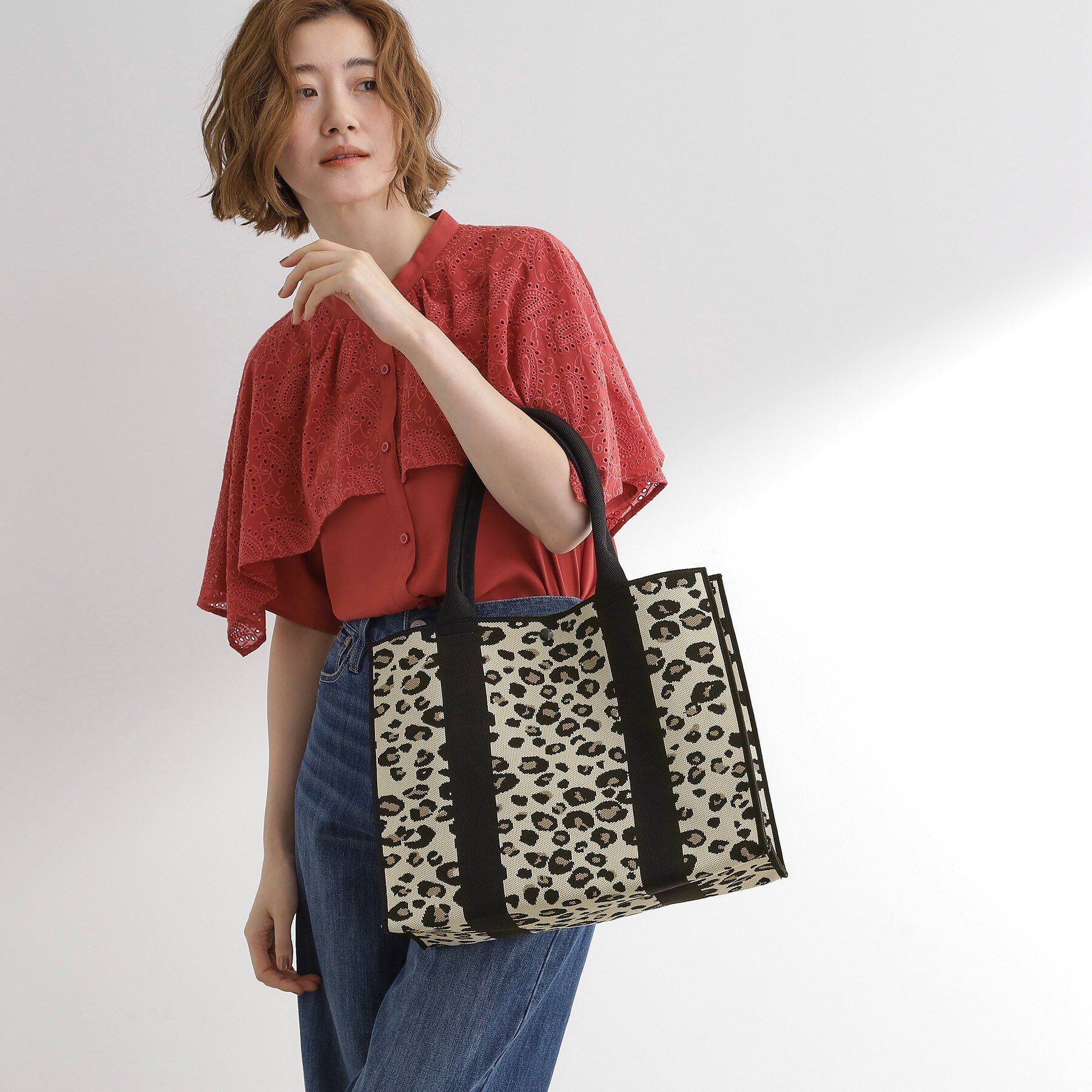 grove「アソートニットA4トート」|トートバッグ|