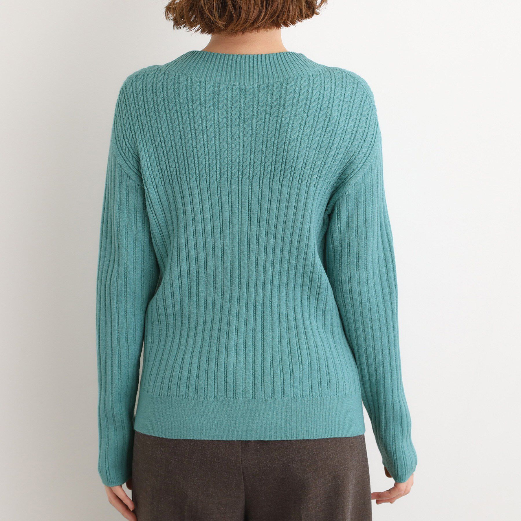 grove「【毛玉軽減／洗える】ミニケーブルニット」|ニット・セーター|