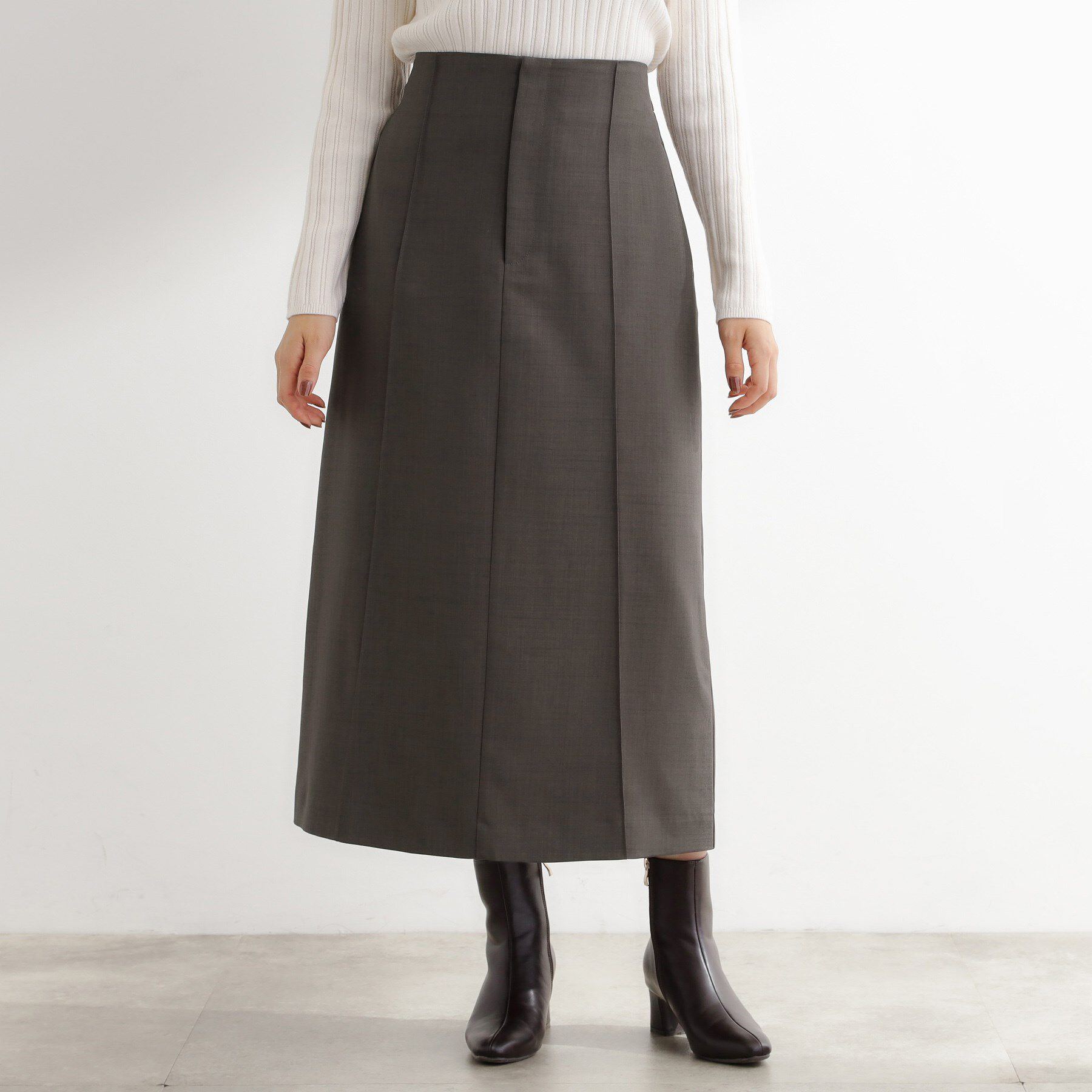 grove「【カセット服】洗えるストレートシルエットスカート」|スカート|