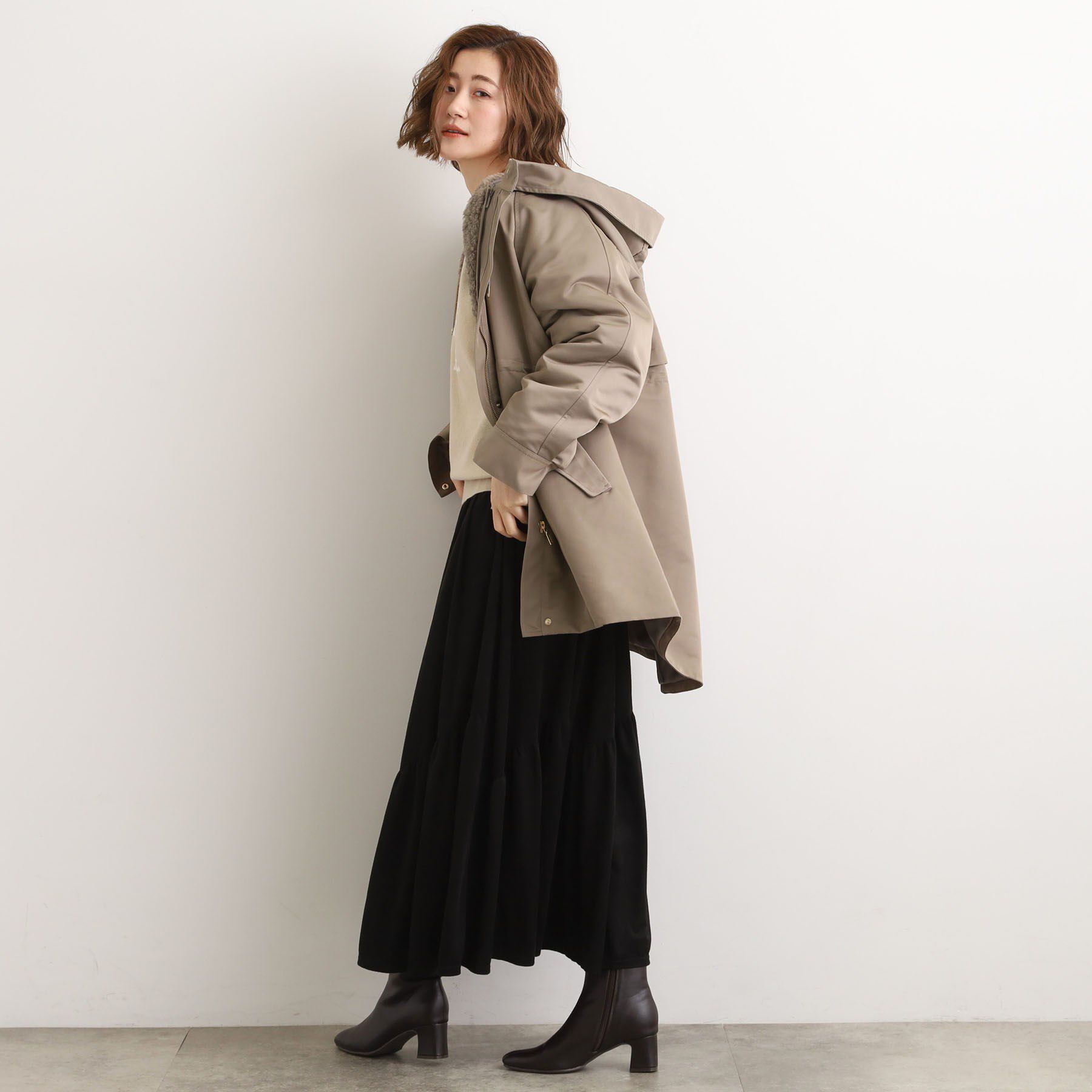 grove「最終お値下げ！！【名品アウター/3WAY・はっ水】ボアライナー付きモッズコート」|ミリタリー・モッズコート|