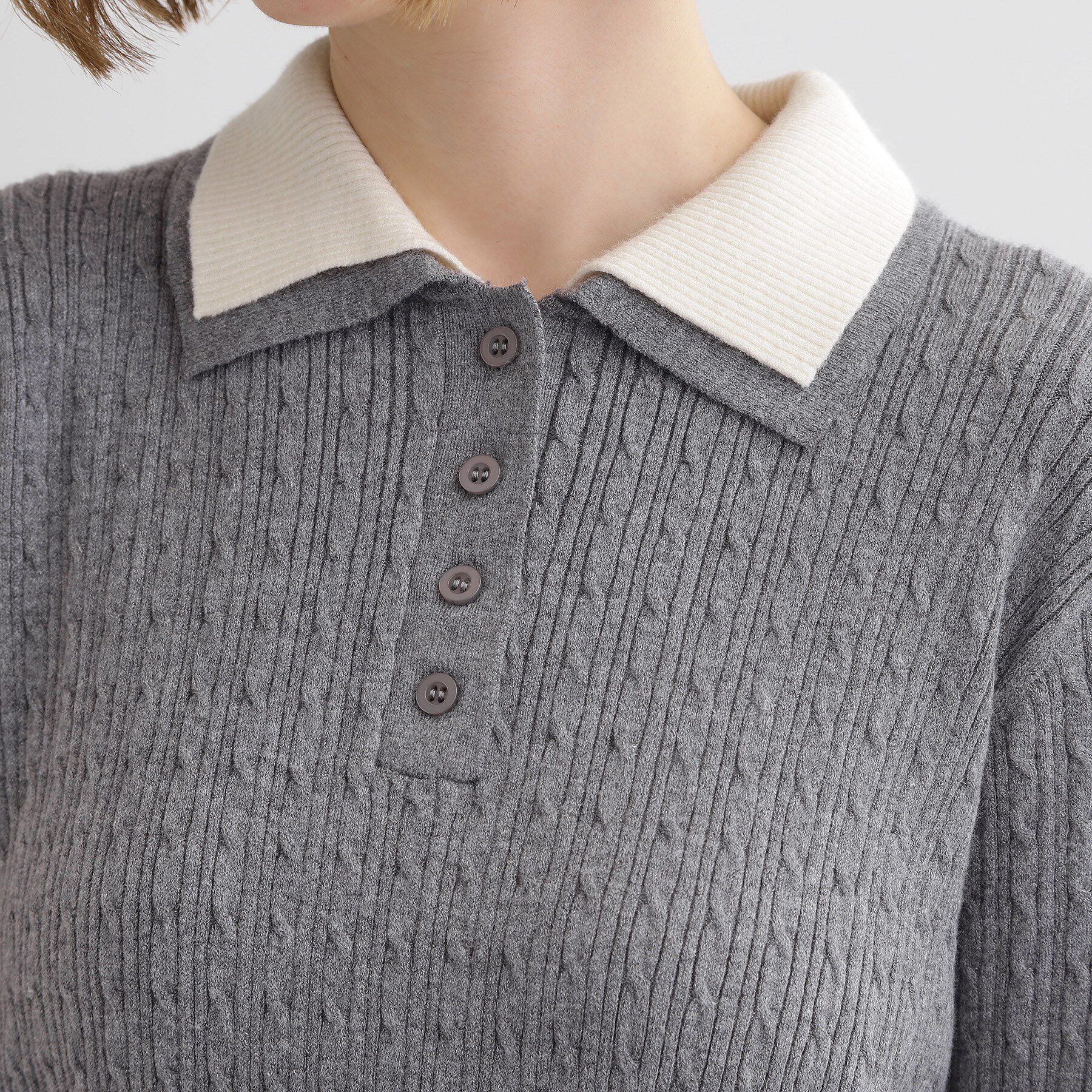 grove「【時短コーデ】ポロニットドッキングワンピース」|ワンピース|