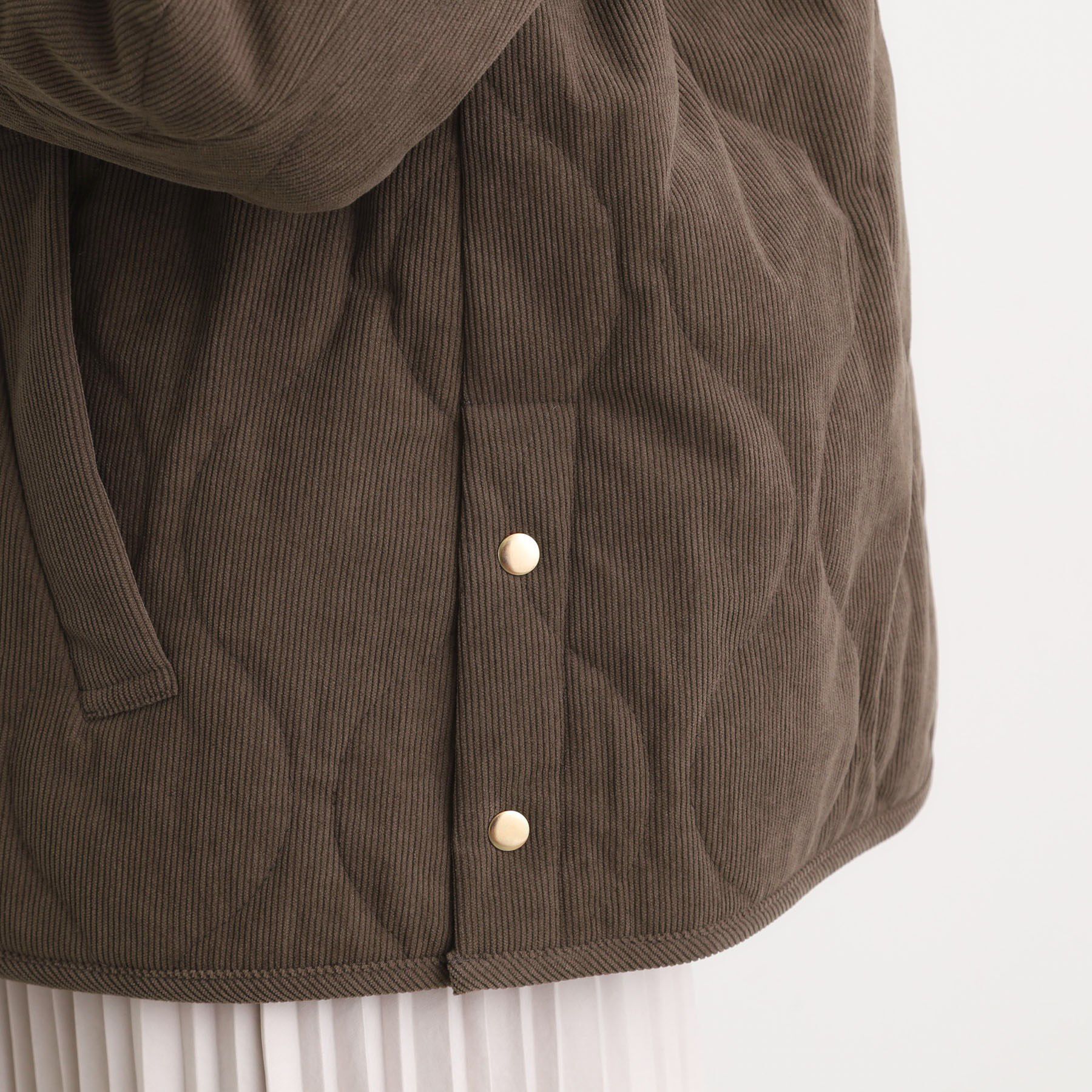 grove「【2WAY・リバーシブル】大人が着たい上品コーデュロイジャケット」|ダウン|