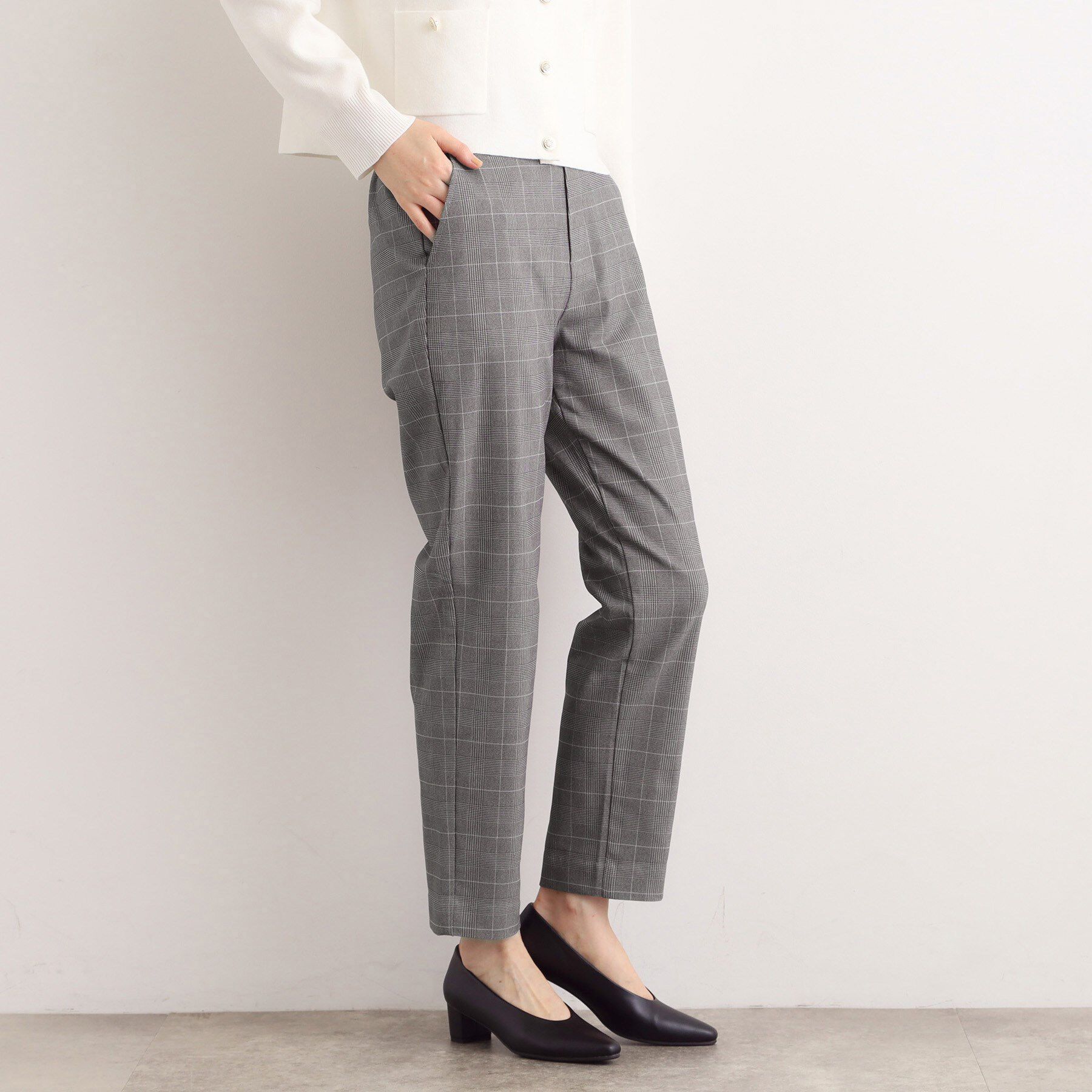 grove「【選べる着丈/多機能】裏起毛ハイパーストレッチテーパードパンツ」|その他|