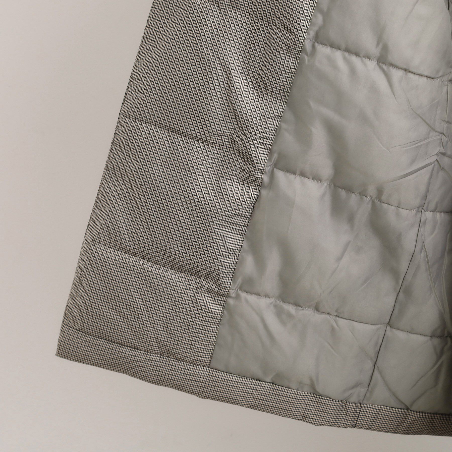 grove「すっきり見え、ステッチレス中綿コート」|ダウン|