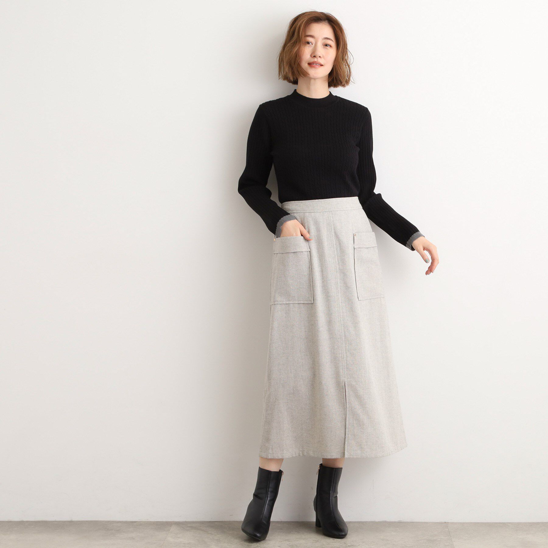 grove「クラシカルツイード Aラインスカート」|スカート|