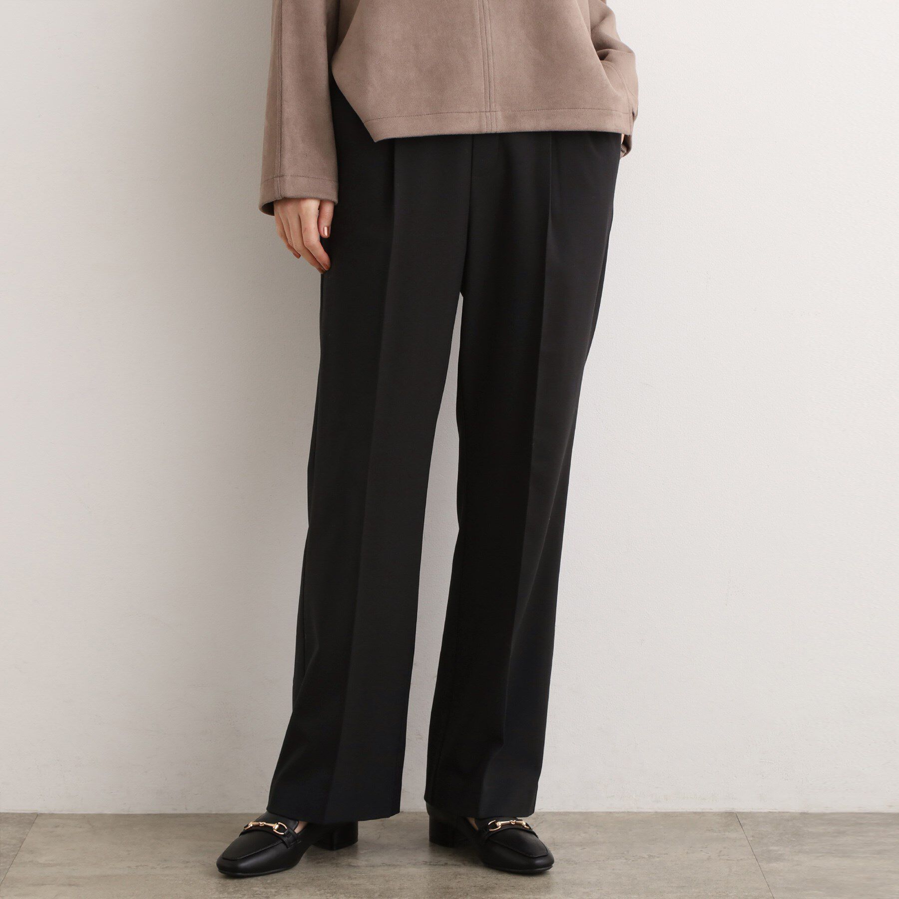 grove「【あったか裏起毛】きれいも楽ちんも叶える、ストレッチストレートパンツ」|その他|