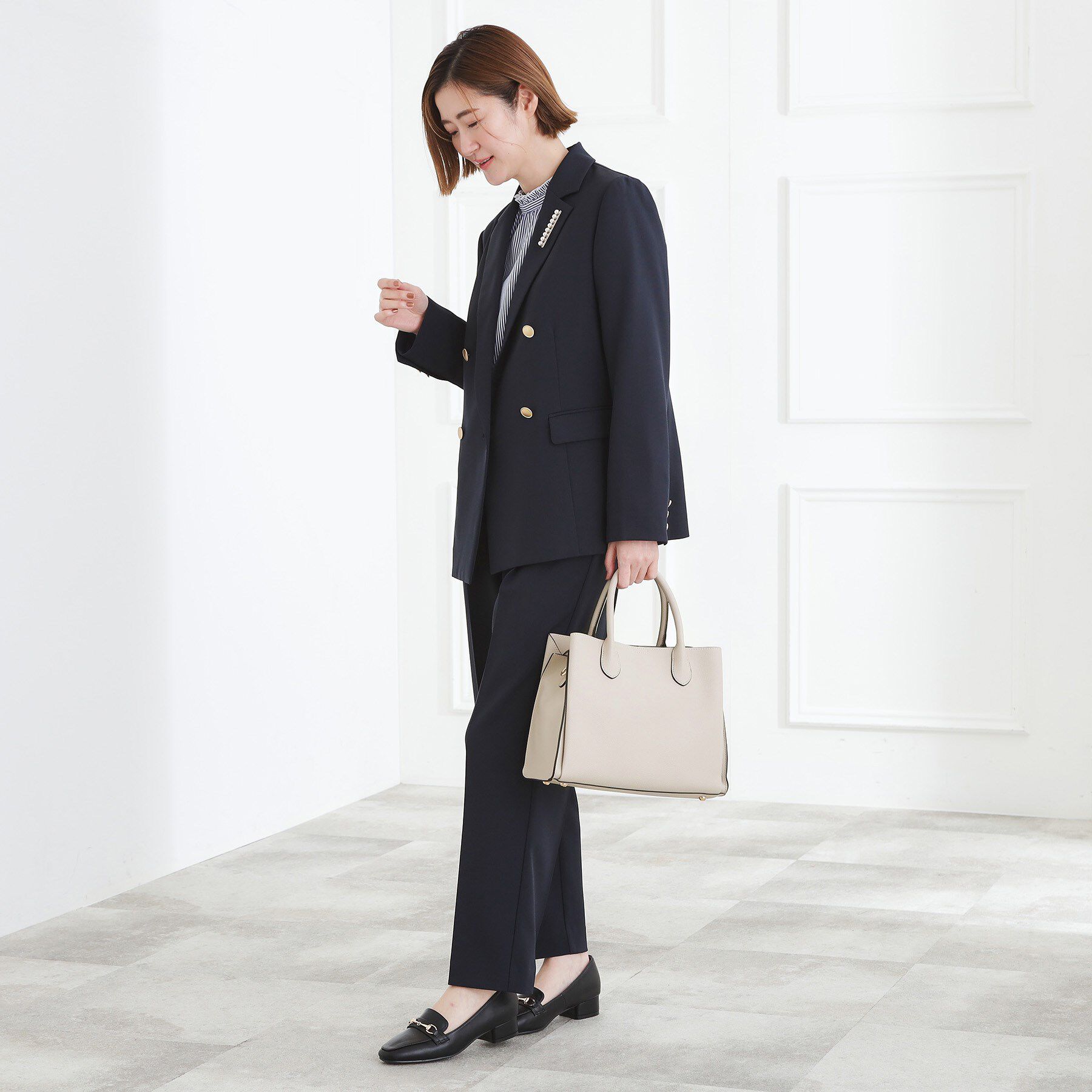 grove「【人間工学】中仕切り2WAYトート」|トートバッグ|