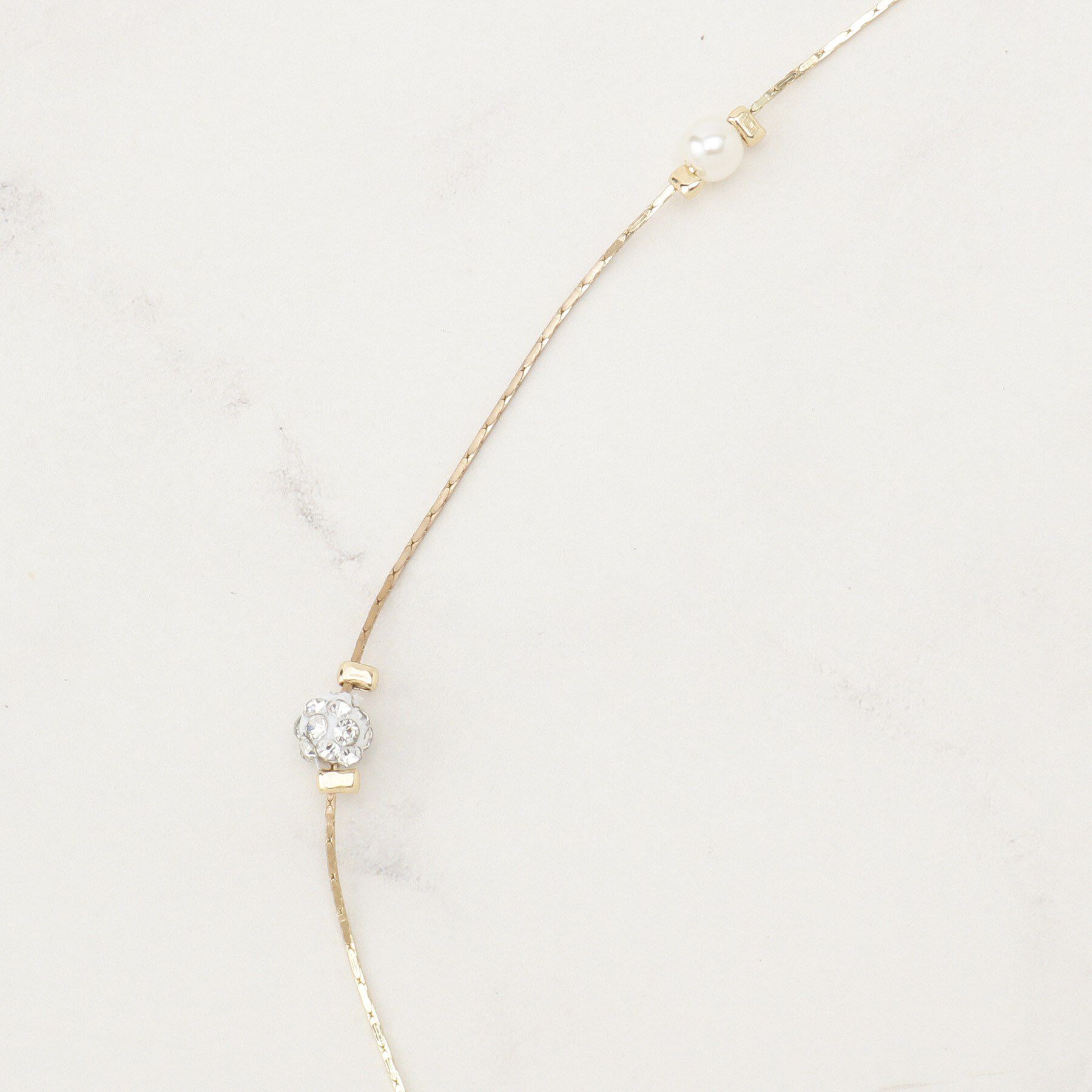 grove「飛ばしパール調アジャスタブルネックレス」|ネックレス|