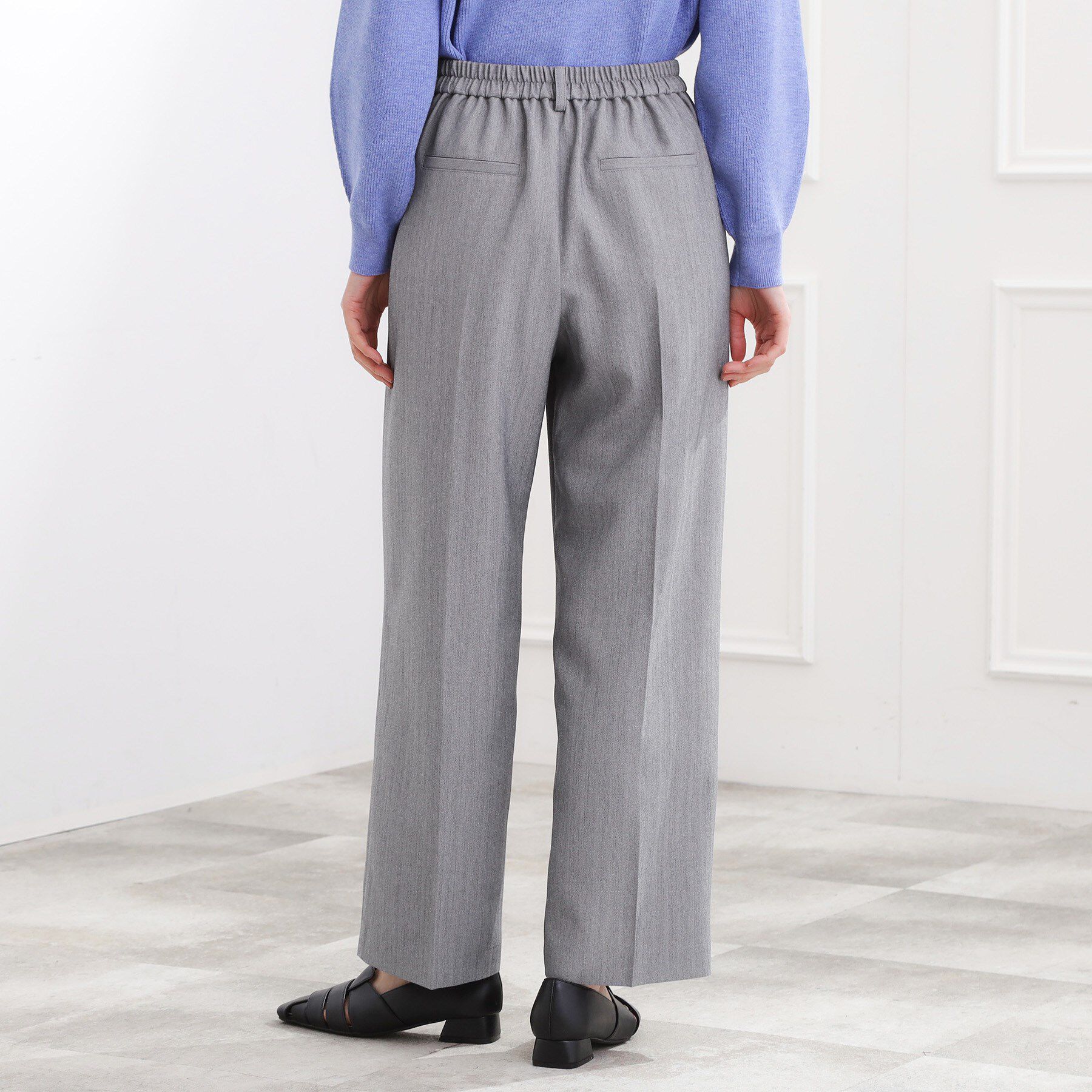 grove「スタイリングが上品に決まる、ウールライクワイドパンツ」|その他|