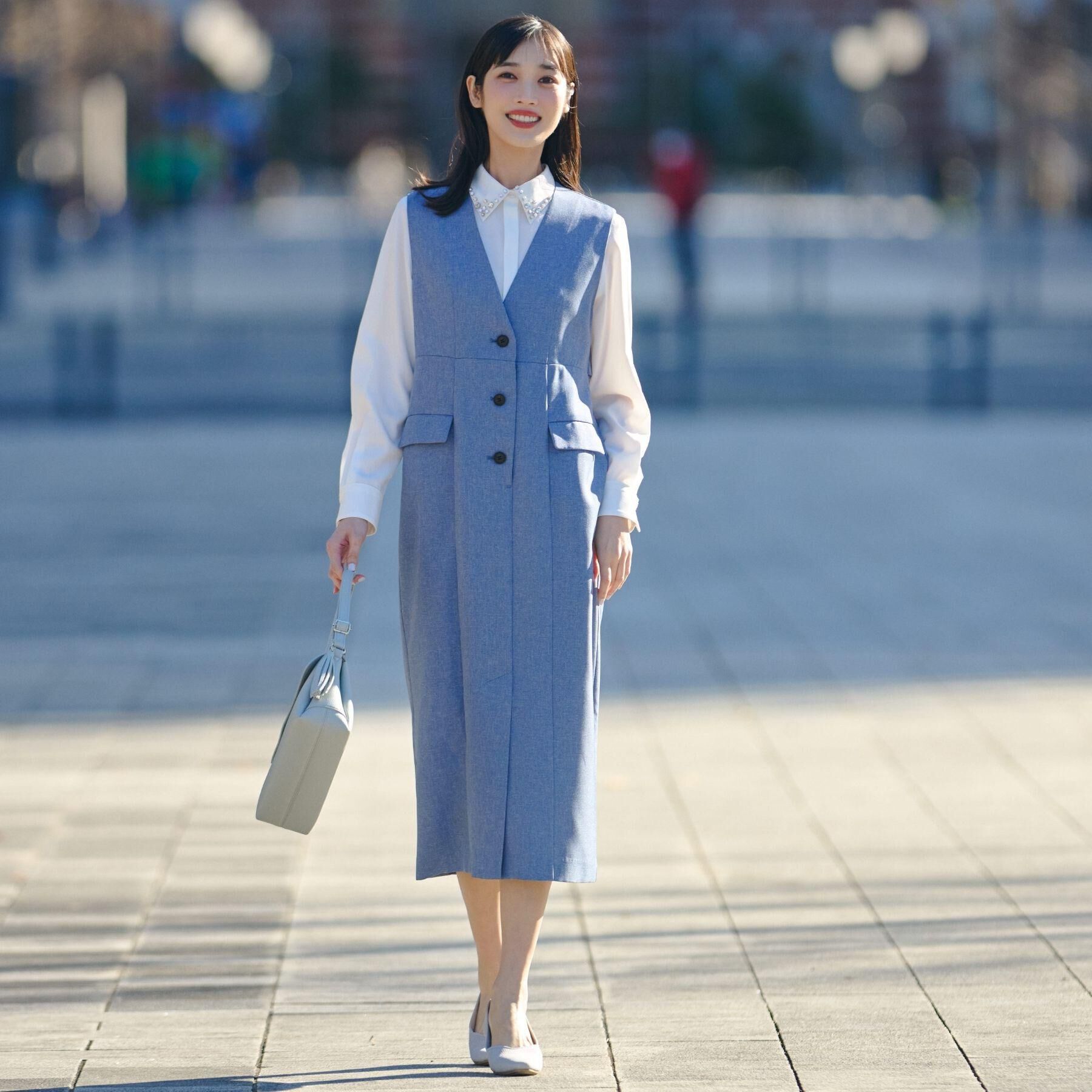 grove「ビジューカラー とろみシャツ」|シャツ・ブラウス|