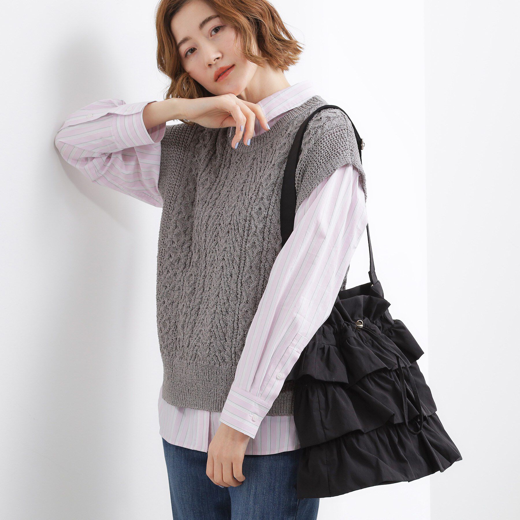 grove「【撥水】ティアードドロストショルダー」|ショルダー・メッセンジャー|