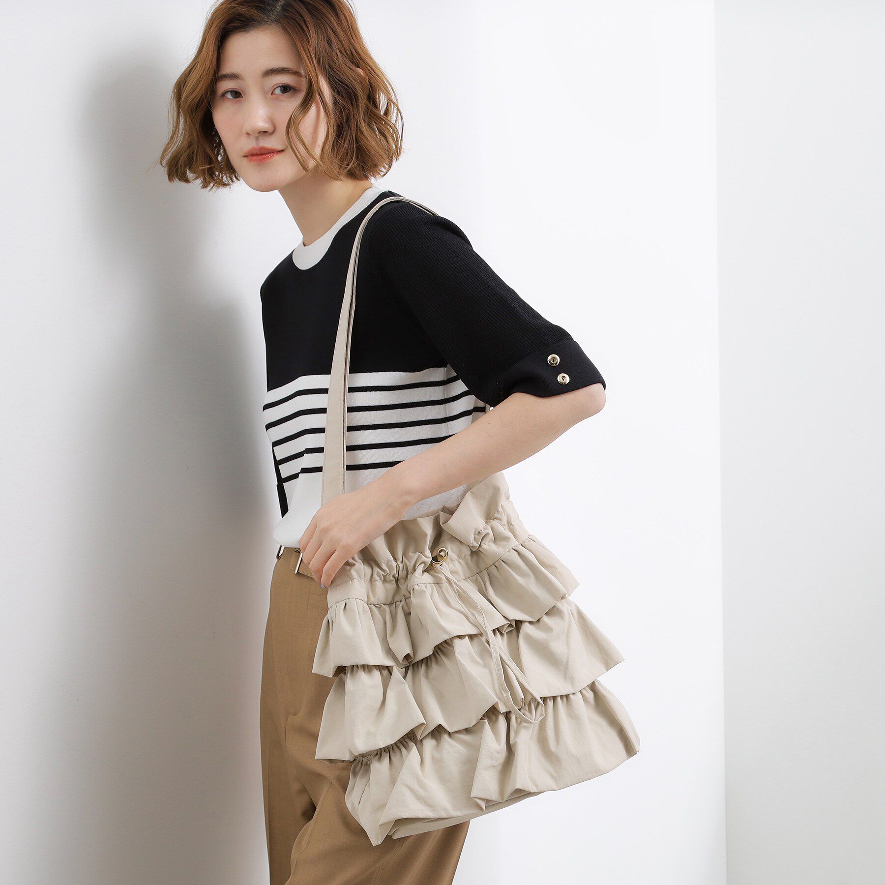 grove「【撥水】ティアードドロストショルダー」|ショルダー・メッセンジャー|