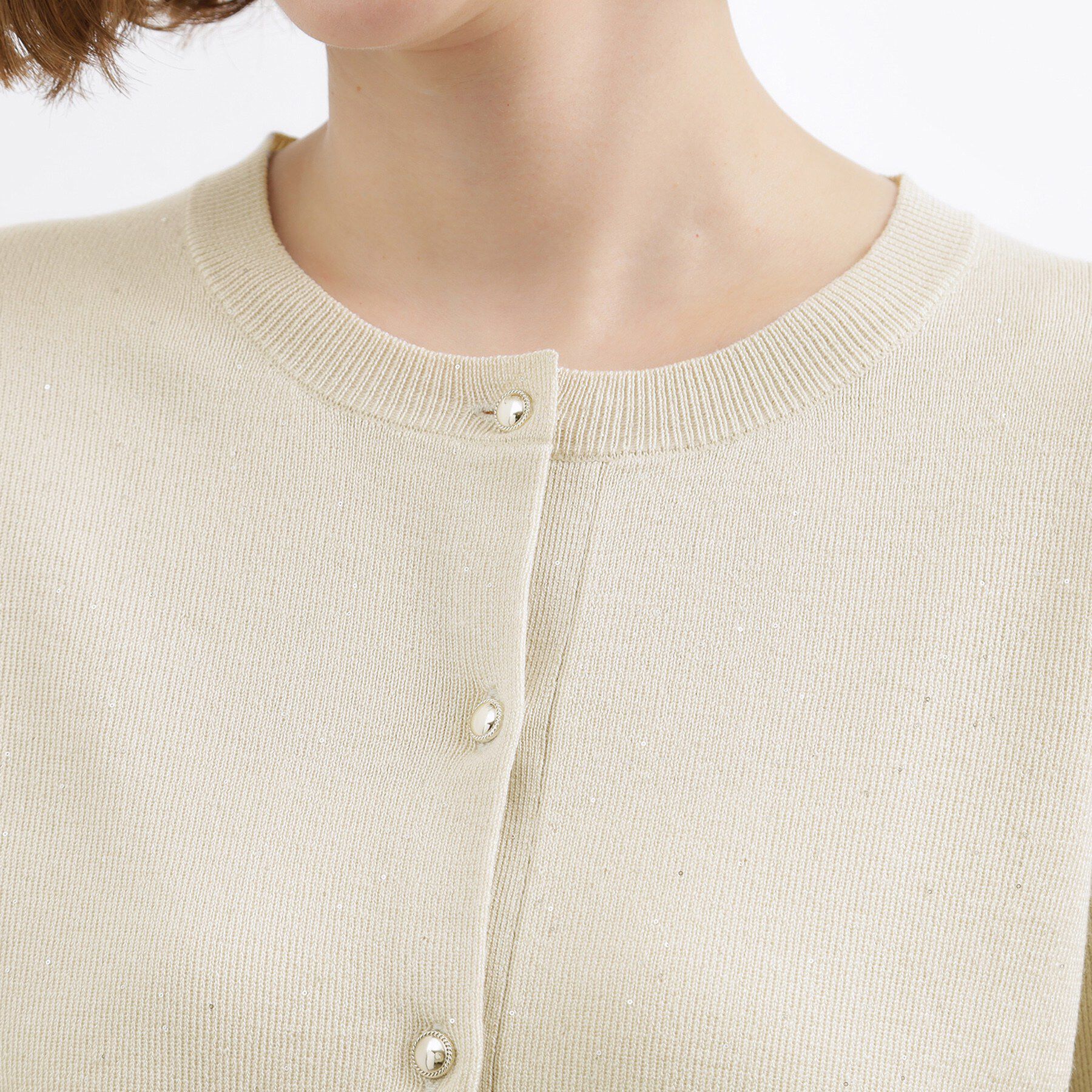 grove「大人のための華やぎニットカーディガン」|カーディガン|