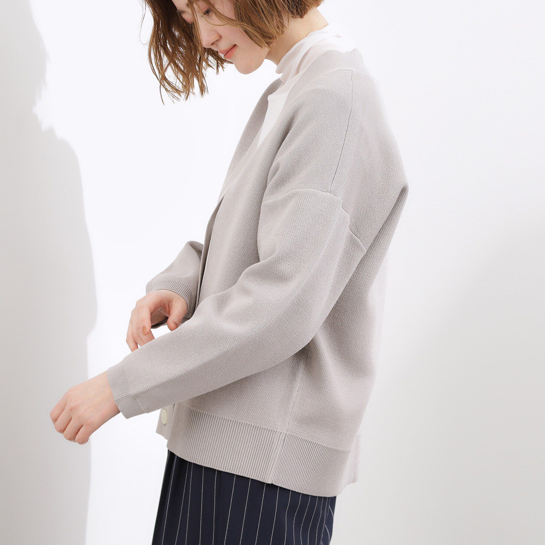 grove「オーバーサイズVネックカーディガン」|カーディガン|