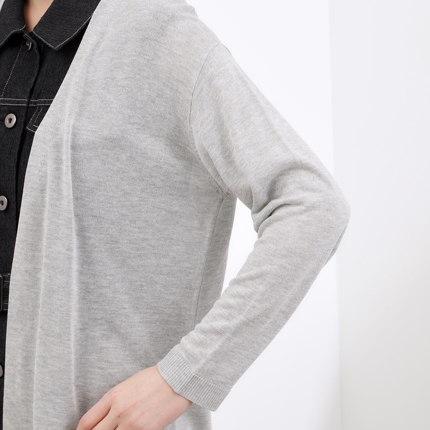 grove「【接触冷感／UVカットetc】ベーシックロングカーディガン」|カーディガン|