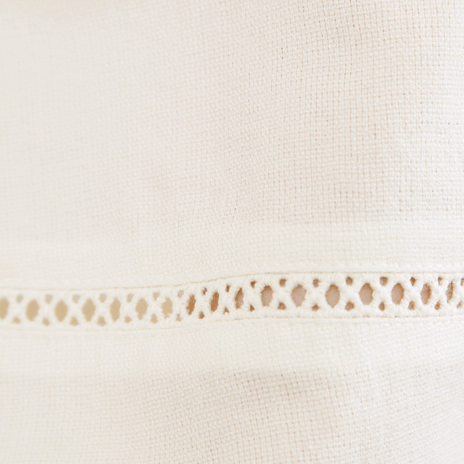 grove「【体型カバーも叶う】麻調メッシュランタンスリーブブラウス」|シャツ・ブラウス|