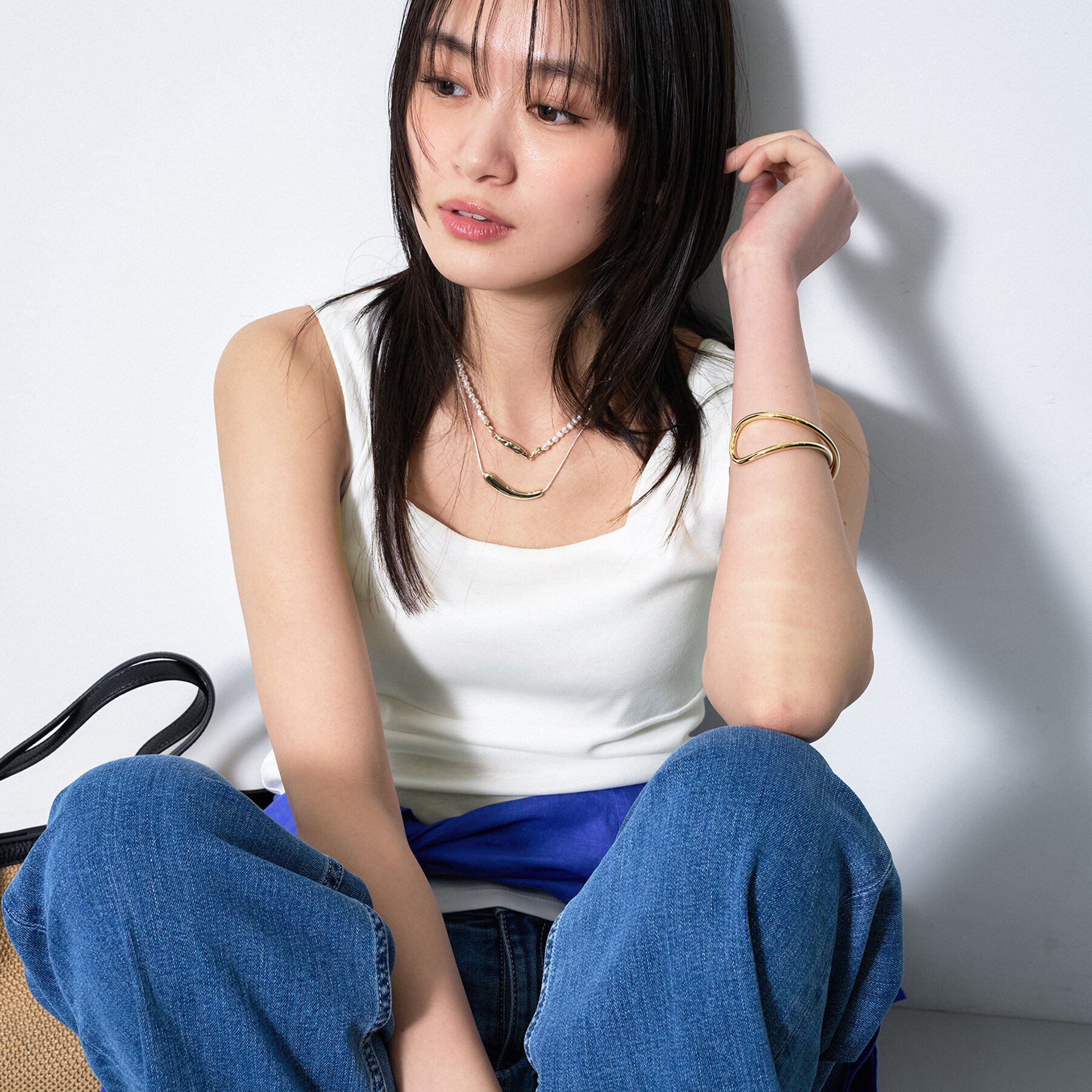 INDIVI「【日本製】ビスチェインナータンクトップ」|キャミソール|