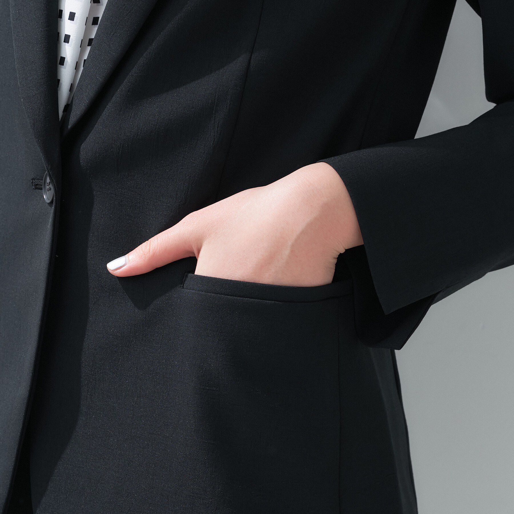 INDIVI「【定番スーツ／UVケア／洗える】ウール調テーラードジャケット」|スーツ|