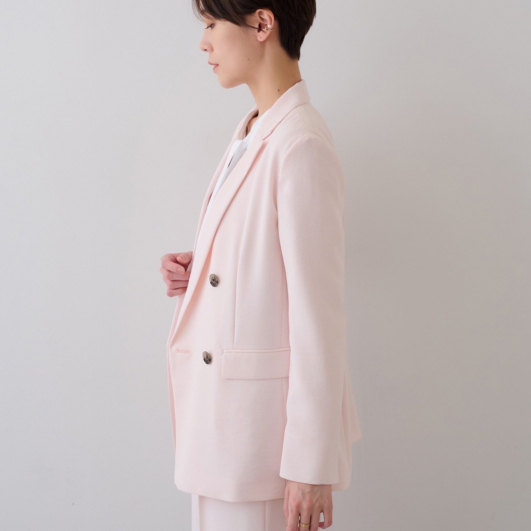 INDIVI「【着る日傘/遮熱/UVケア】ダブルジャケット」|スーツ|