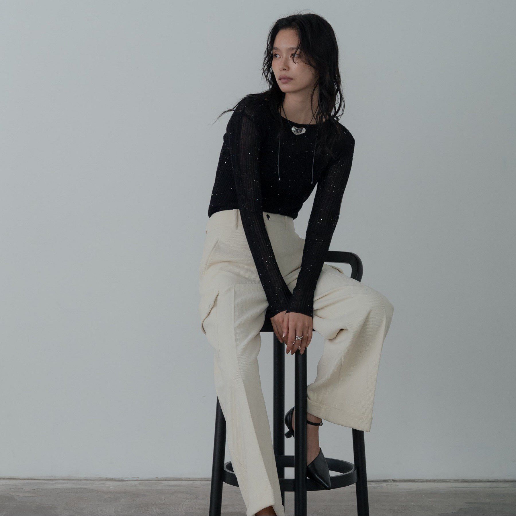 GALLEST「シアースパンコールニット」|ニット・セーター|