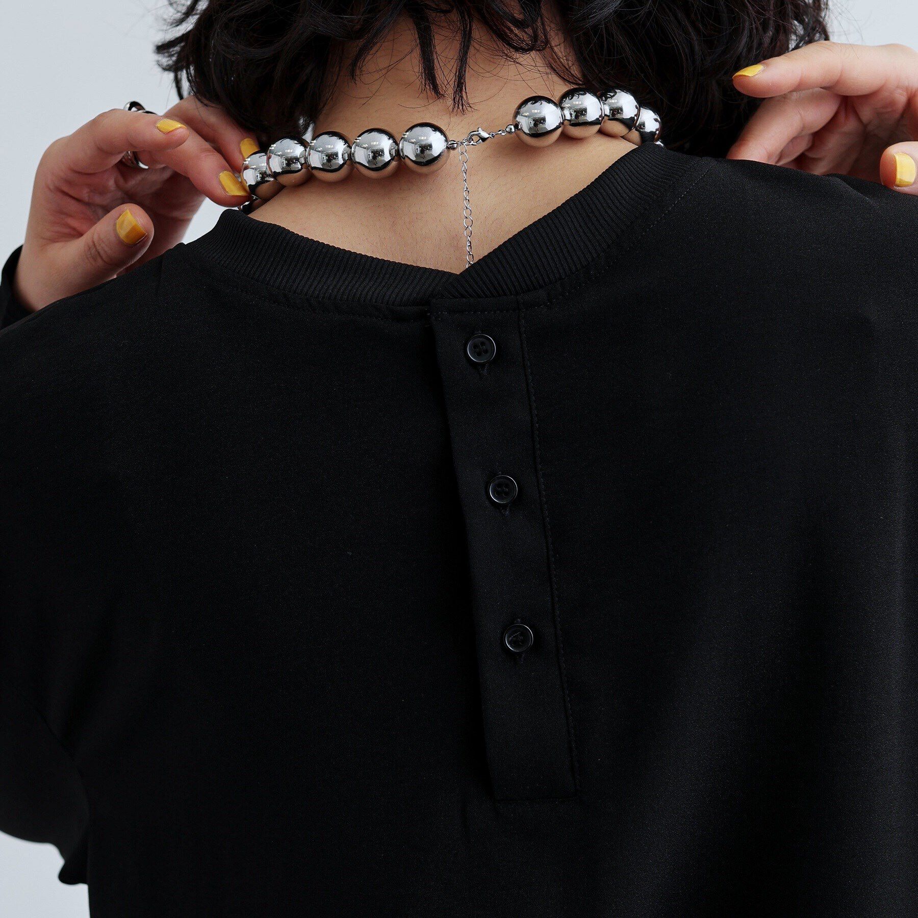 GALLEST「ジョーゼットロゴブラウス」|シャツ・ブラウス|