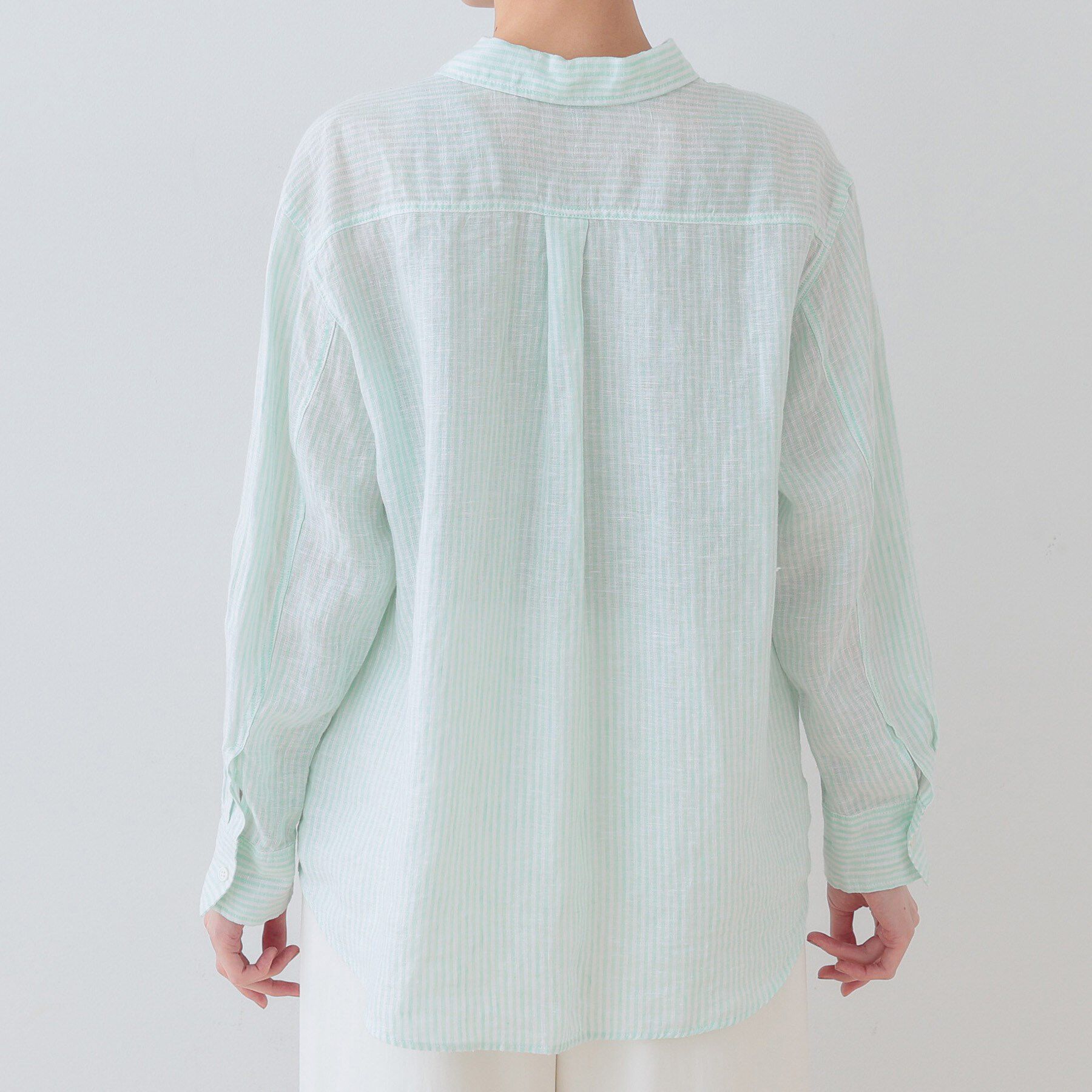 INDIVI「【毎年人気！／フレンチリネン】ベーシックシャツ」|シャツ・ブラウス|