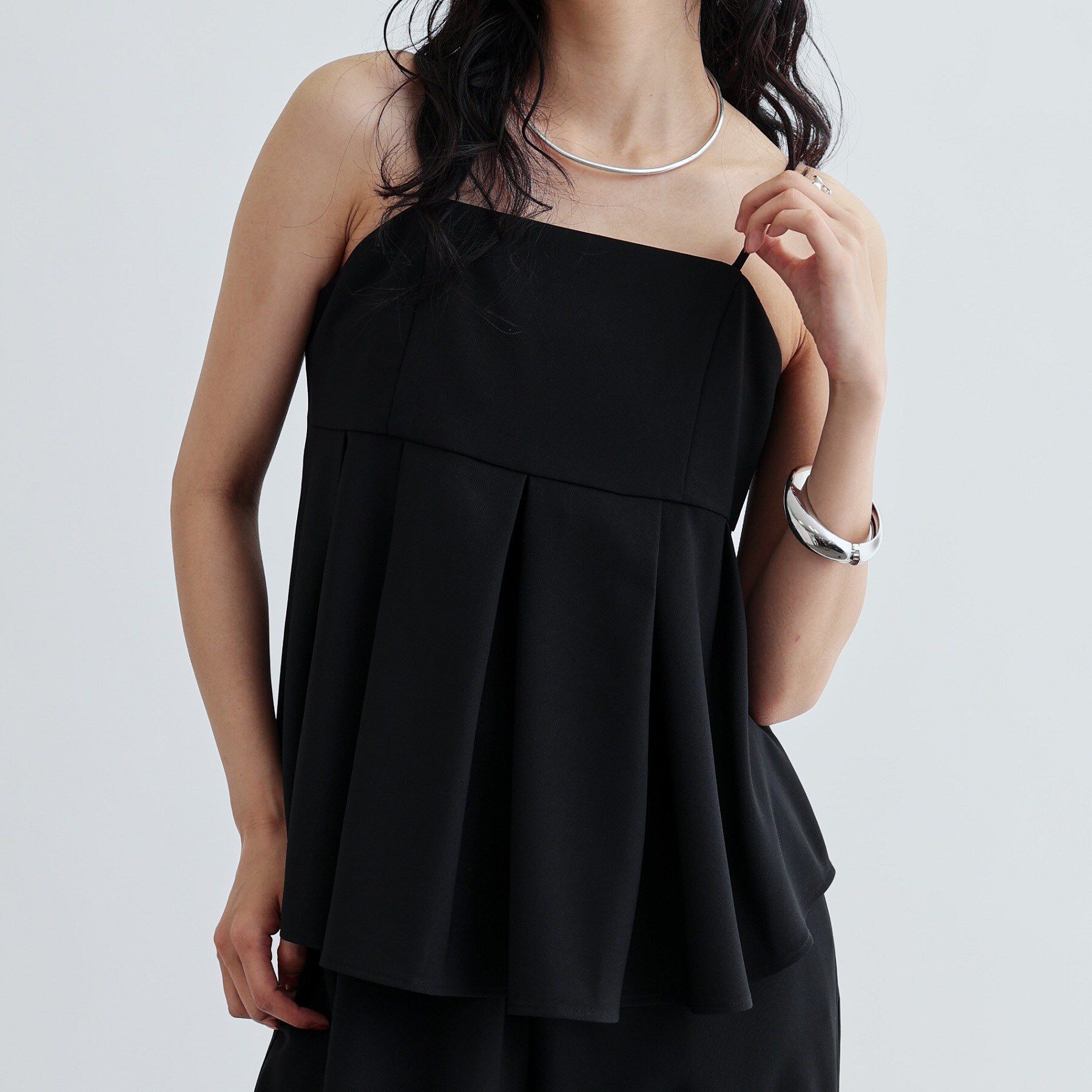 GALLEST「【セットアップ対応】リネンライクビスチェ【カセット服/通勤・オフィス】」|キャミソール|