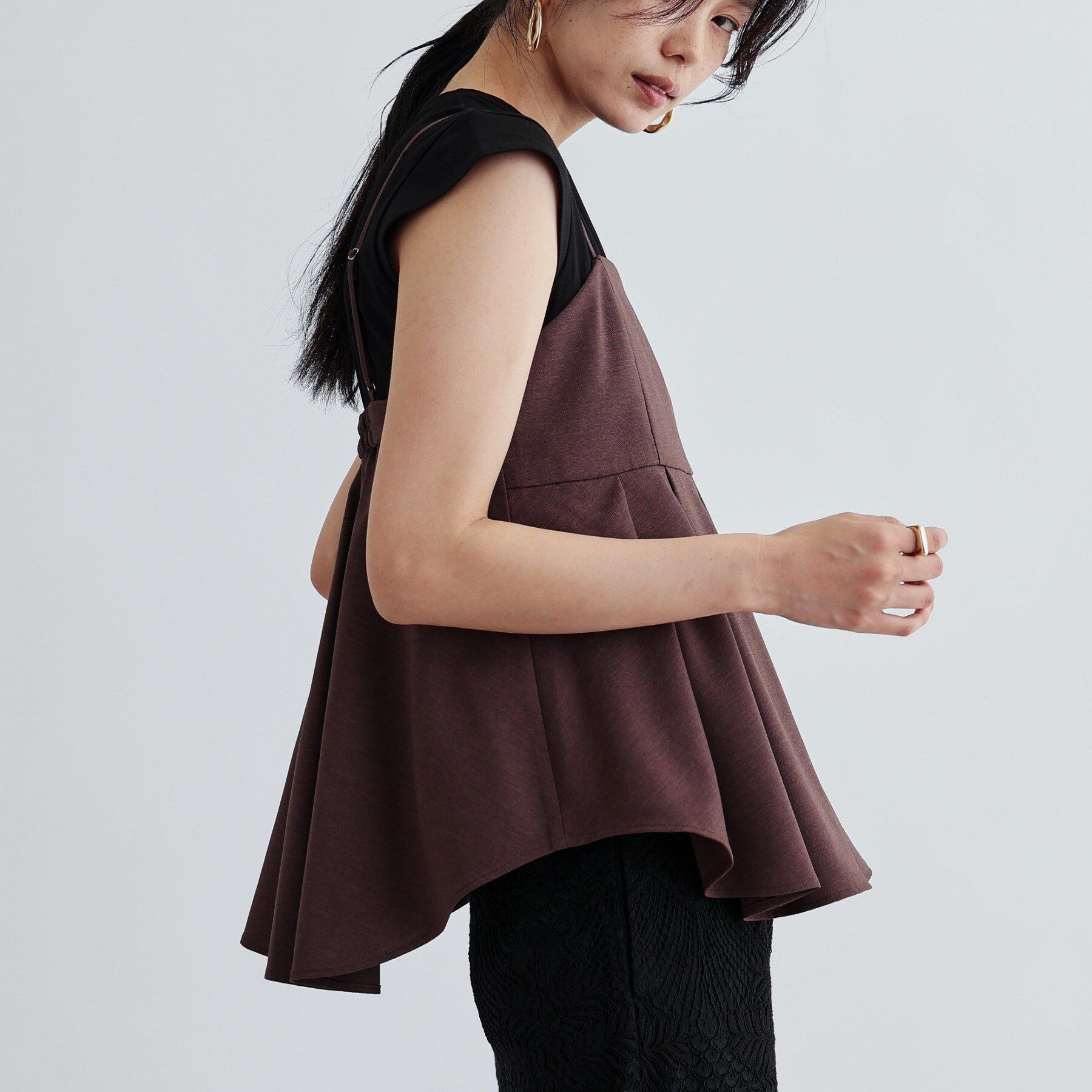 GALLEST「【セットアップ対応】リネンライクビスチェ【カセット服/通勤・オフィス】」|キャミソール|