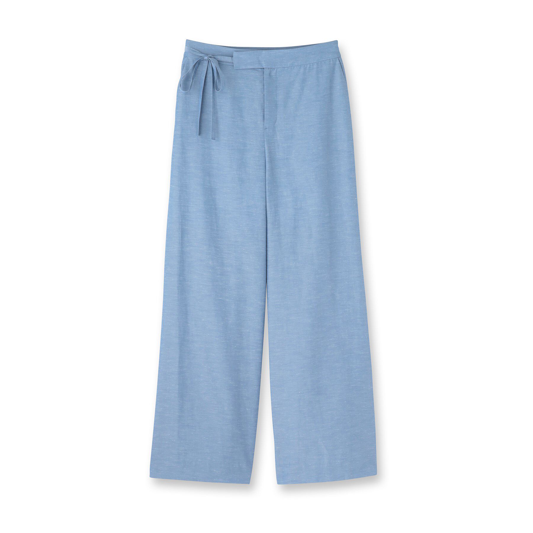 INDIVI「【日本製／SETUP可能】ソフトダンガリーワイドパンツ」|その他|