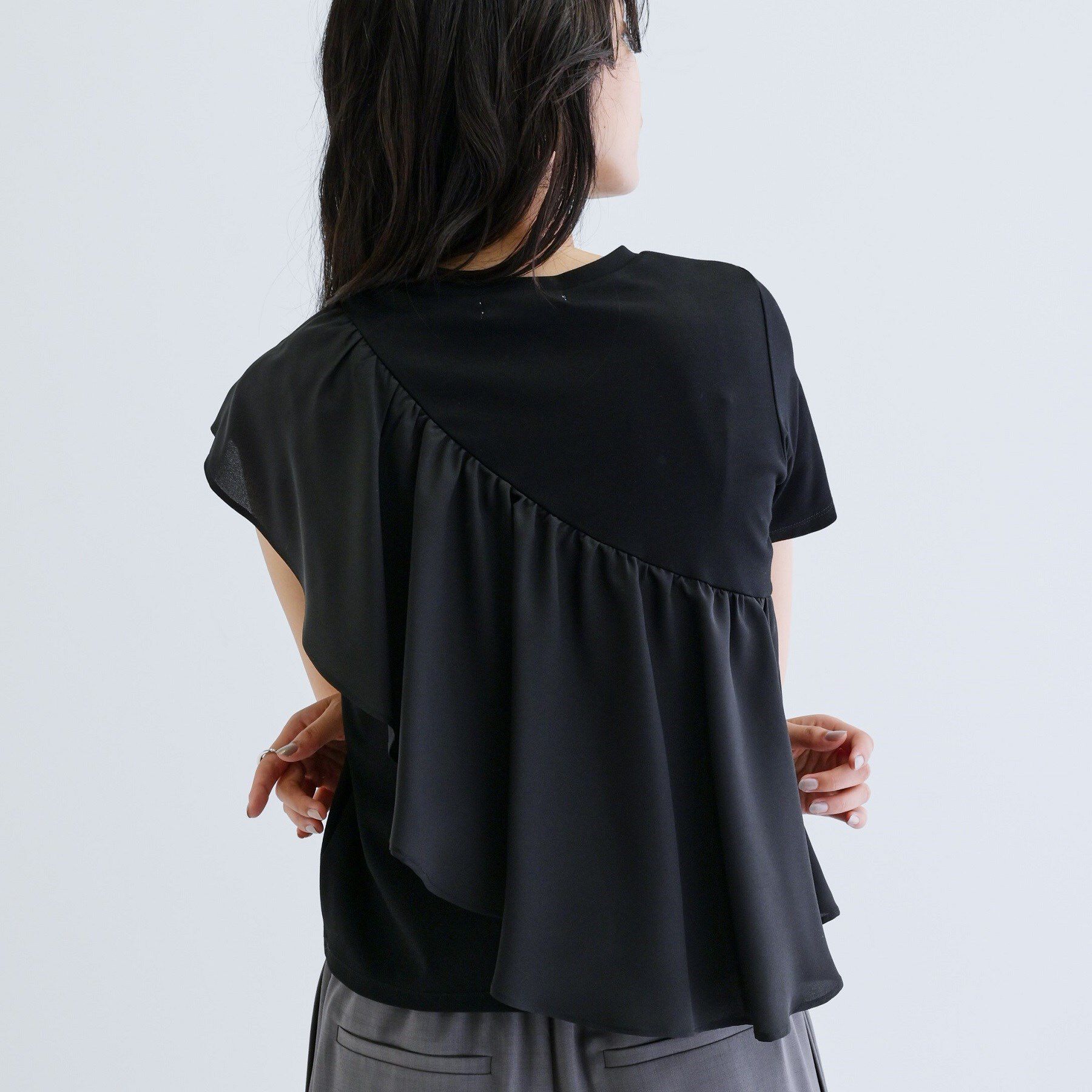 GALLEST「サッシュフリルTシャツ」|Tシャツ・カットソー|