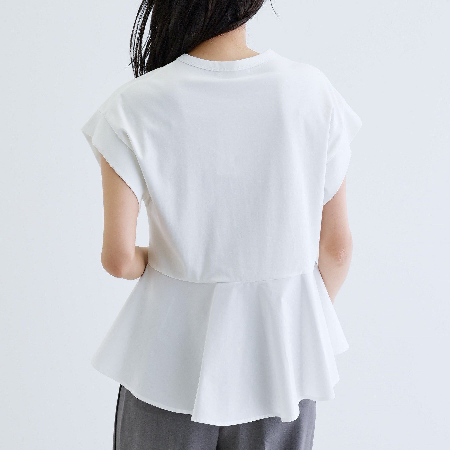 GALLEST「ペプラムスムースカットソー」|Tシャツ・カットソー|