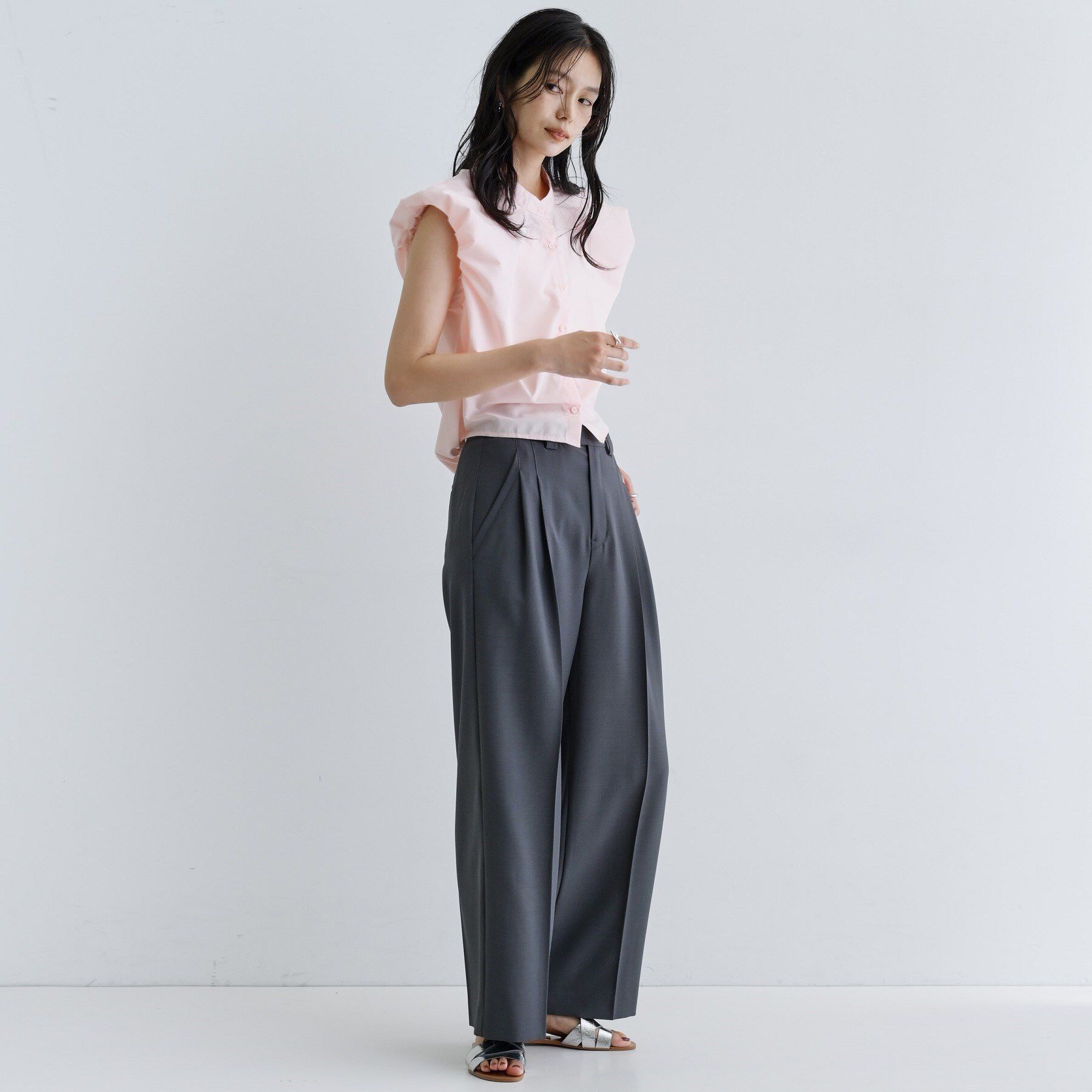 GALLEST「【一部店舗限定】ブロードパフショルブラウス」|シャツ・ブラウス|