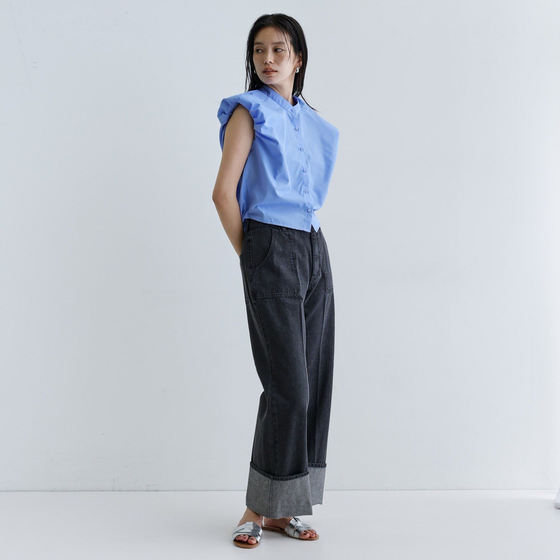 GALLEST「【一部店舗限定】ブロードパフショルブラウス」|シャツ・ブラウス|