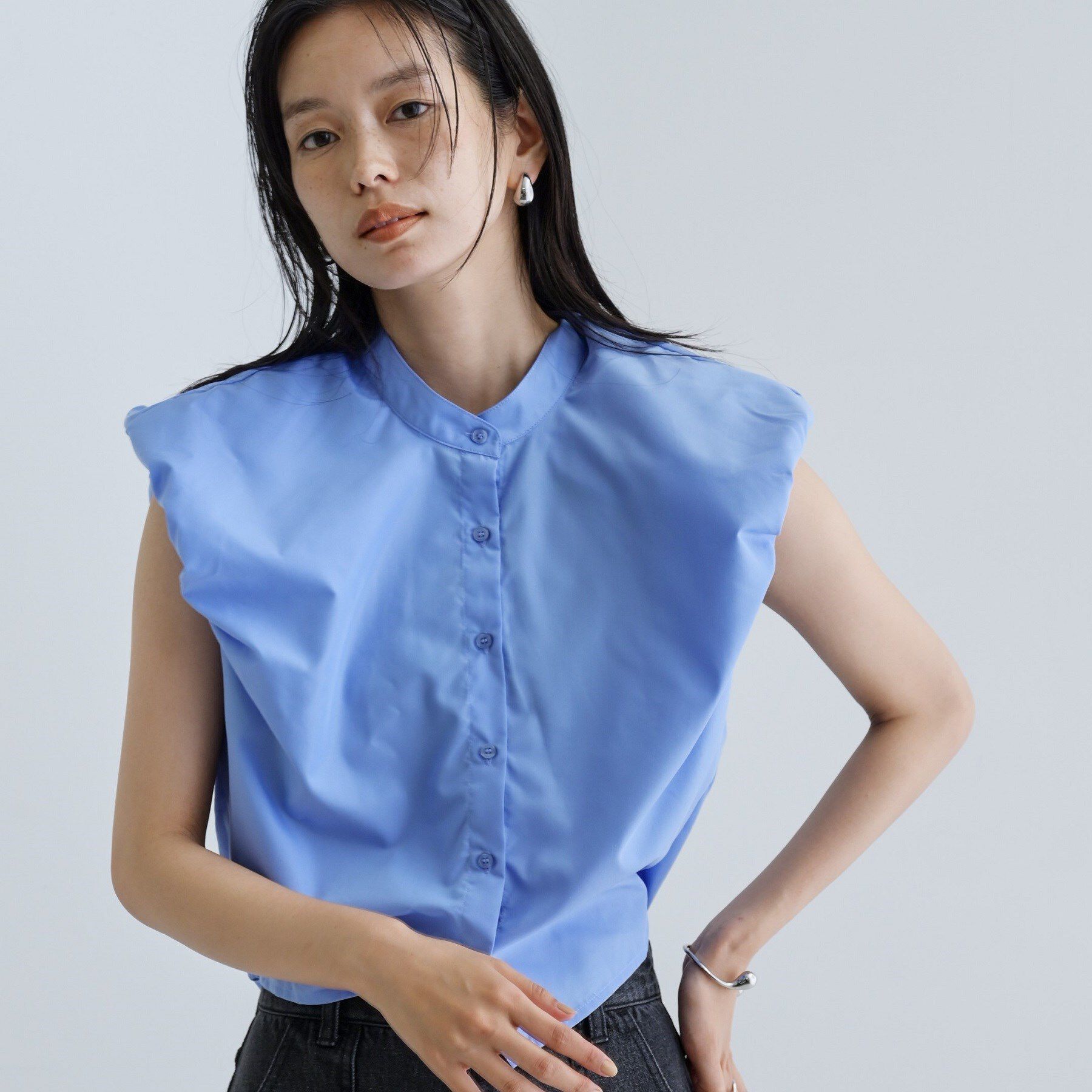 GALLEST「【一部店舗限定】ブロードパフショルブラウス」|シャツ・ブラウス|