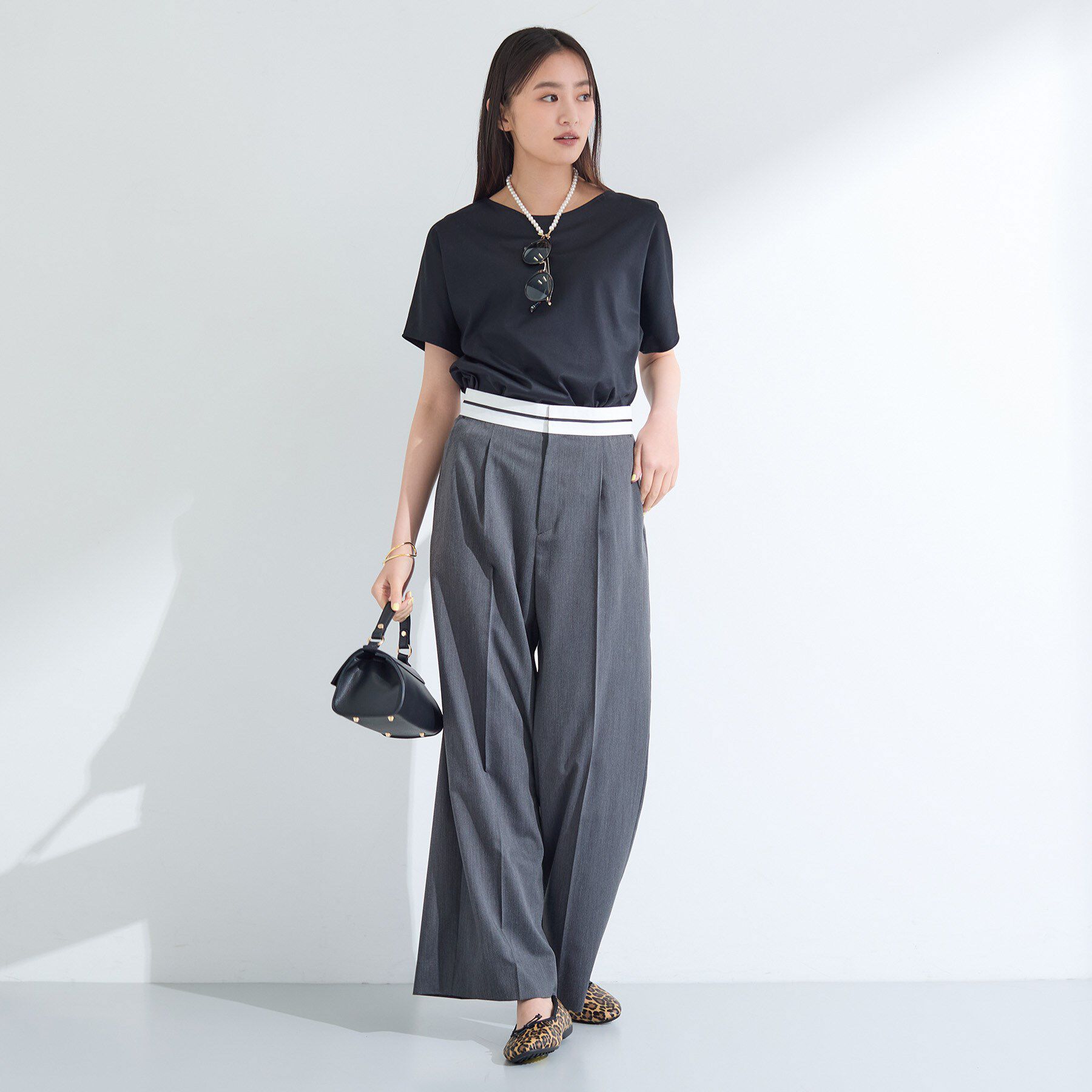 INDIVI「【インナーとしても活躍！】シンプルTシャツ」|Tシャツ・カットソー|