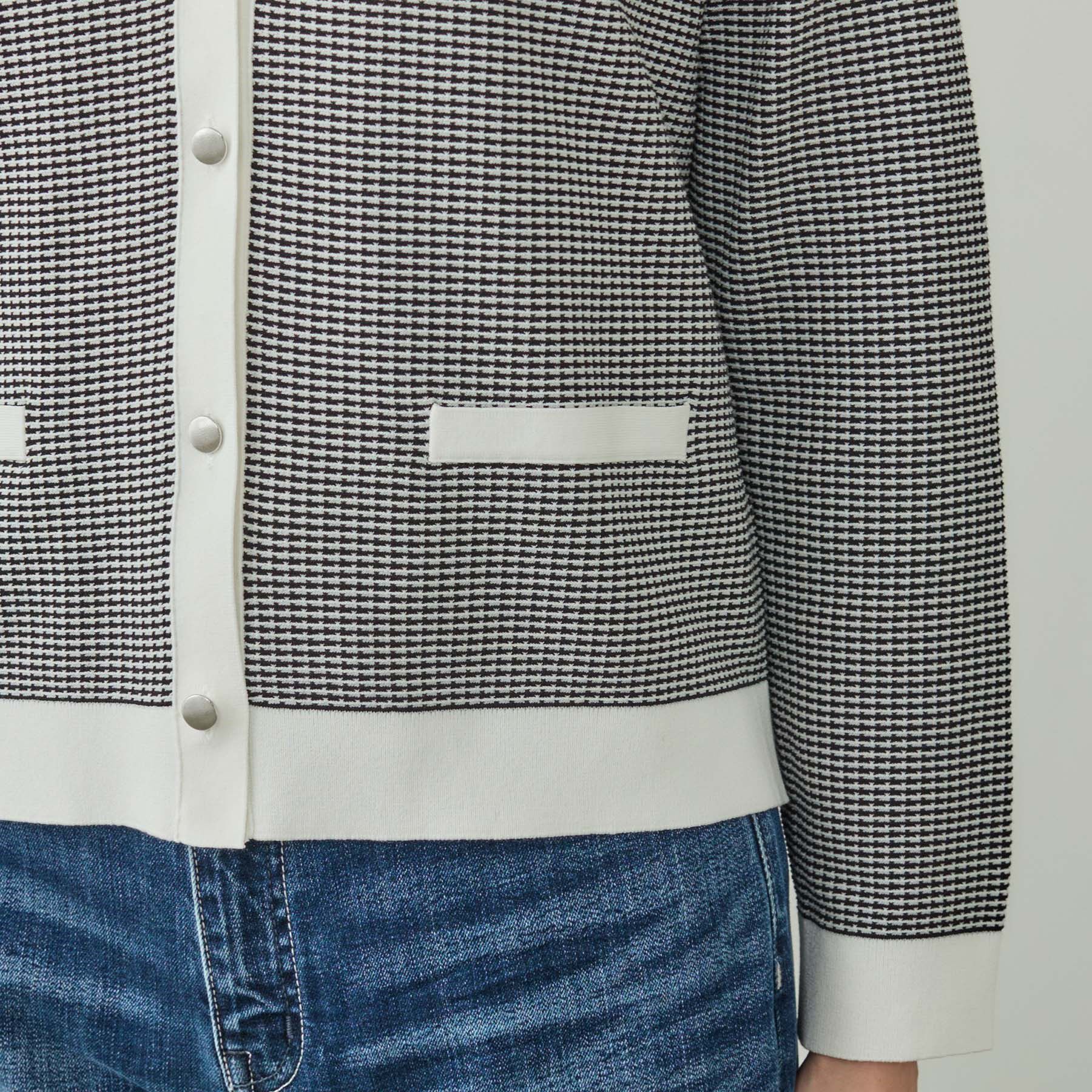 INDIVI「【軽く羽織れる/洗える】ジャケット風カーディガン」|カーディガン|