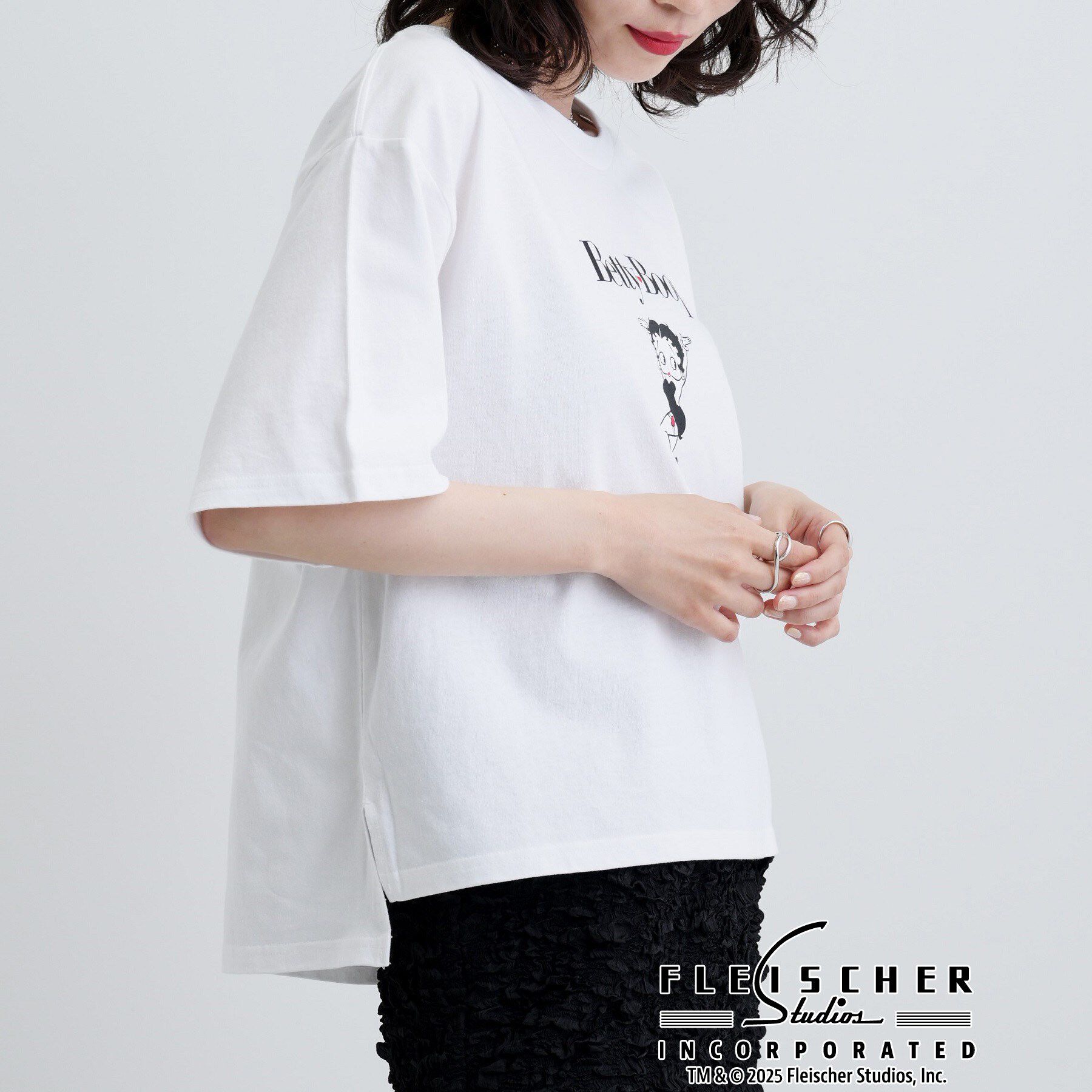 GALLEST「【Betty Boop(TM)】センタープリントワイドTシャツ」|Tシャツ・カットソー|