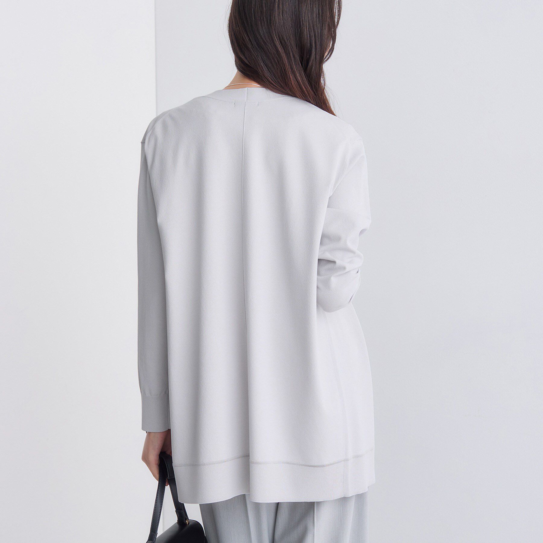 INDIVI「【洗える】着流しロングカーディガン」|カーディガン|